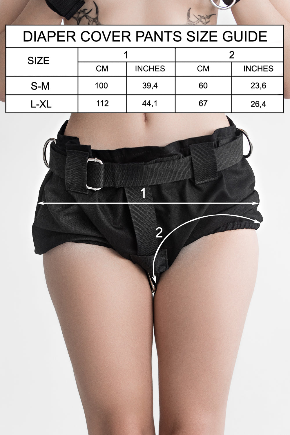 Diaper Cover Pants. Black