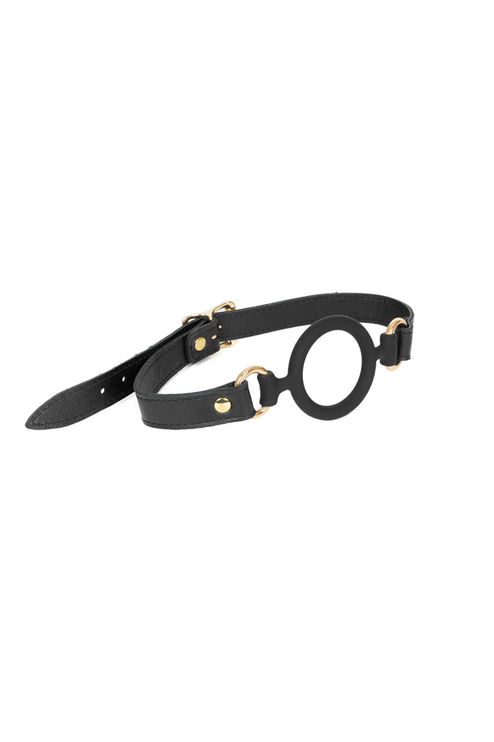 Soft Silicone Mouth Ring Gag. Burgundy