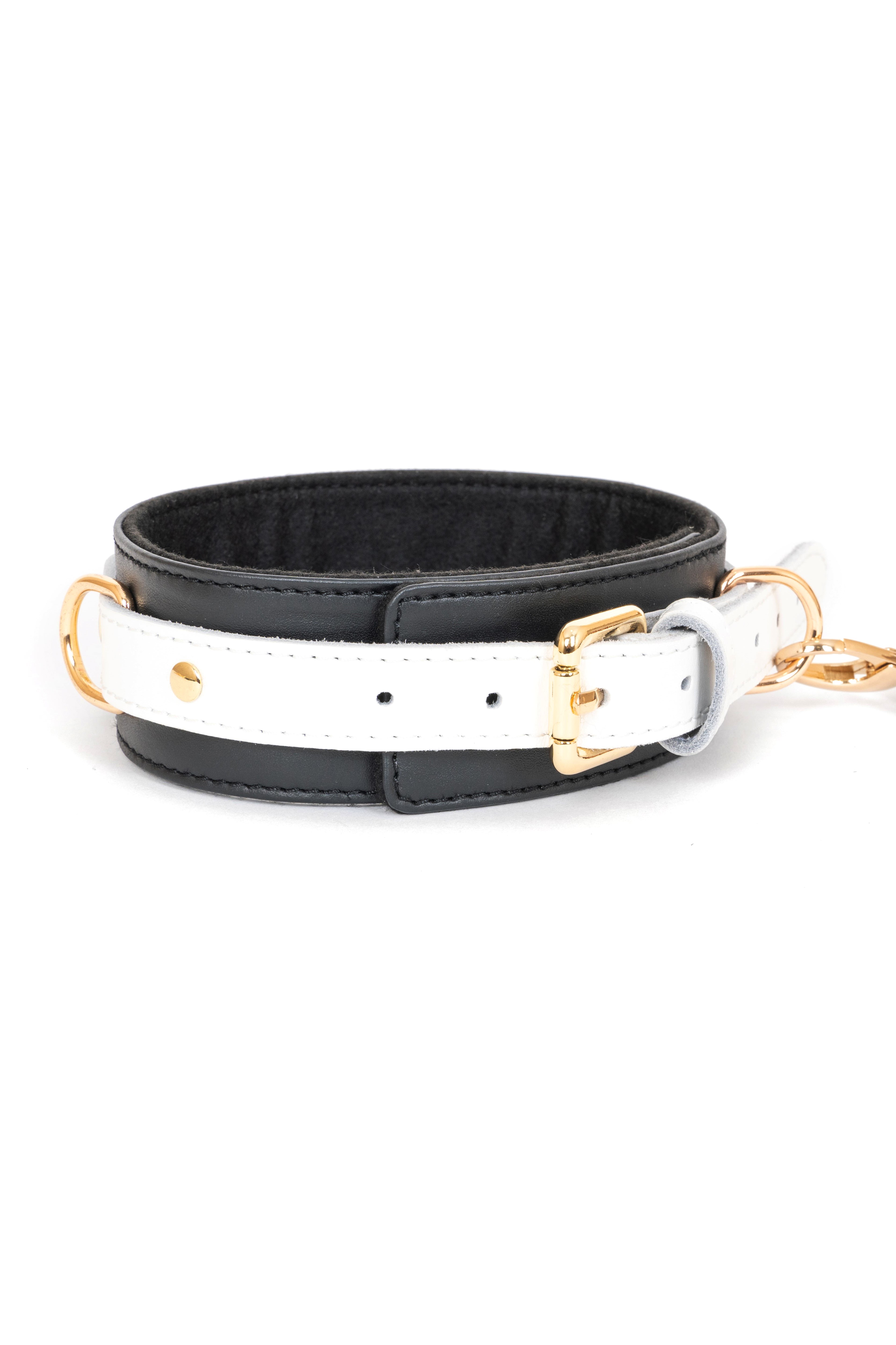 Black'n'White Leather Choker