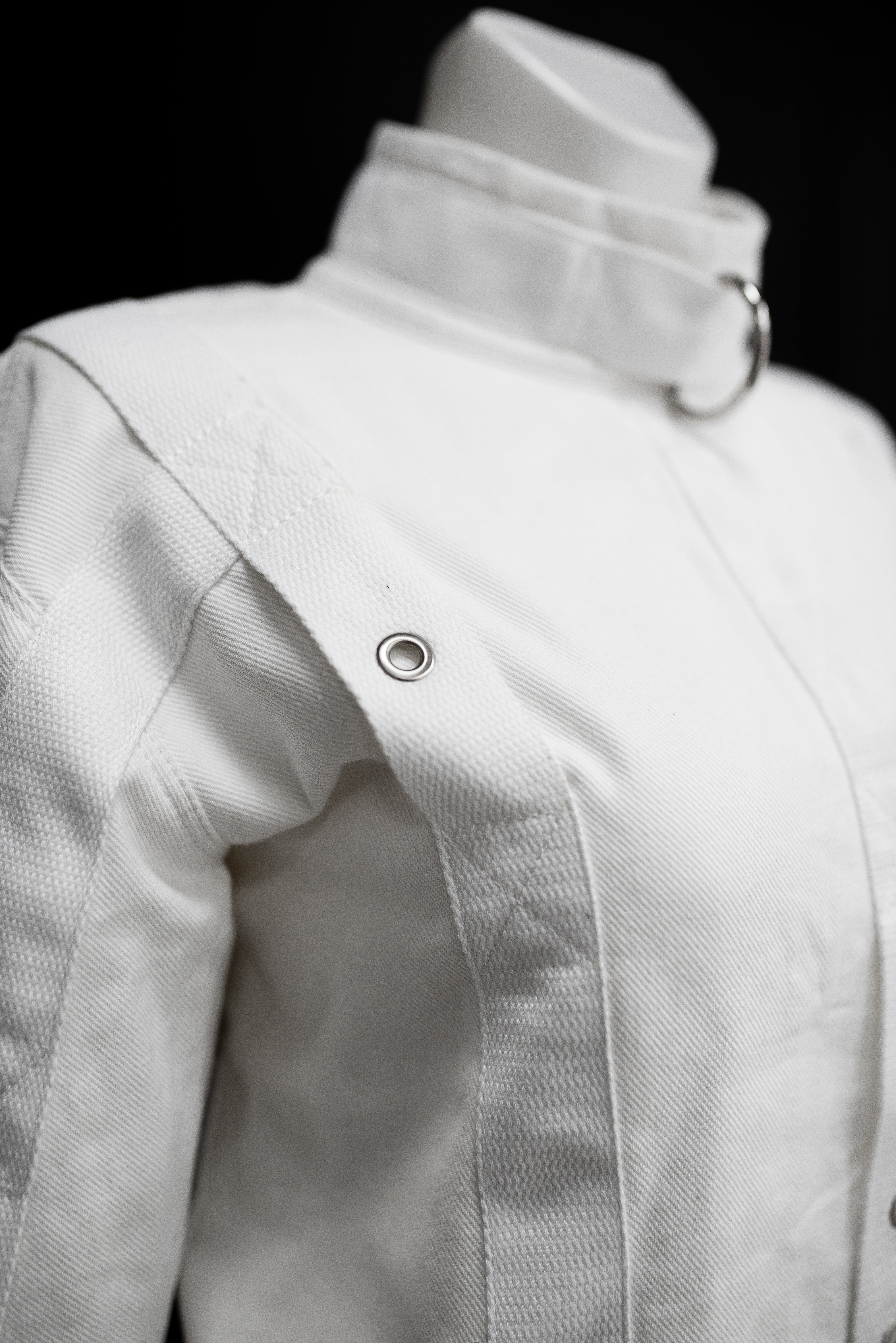 Cotton Straitjacket with Segufix Style Locks & Key. White