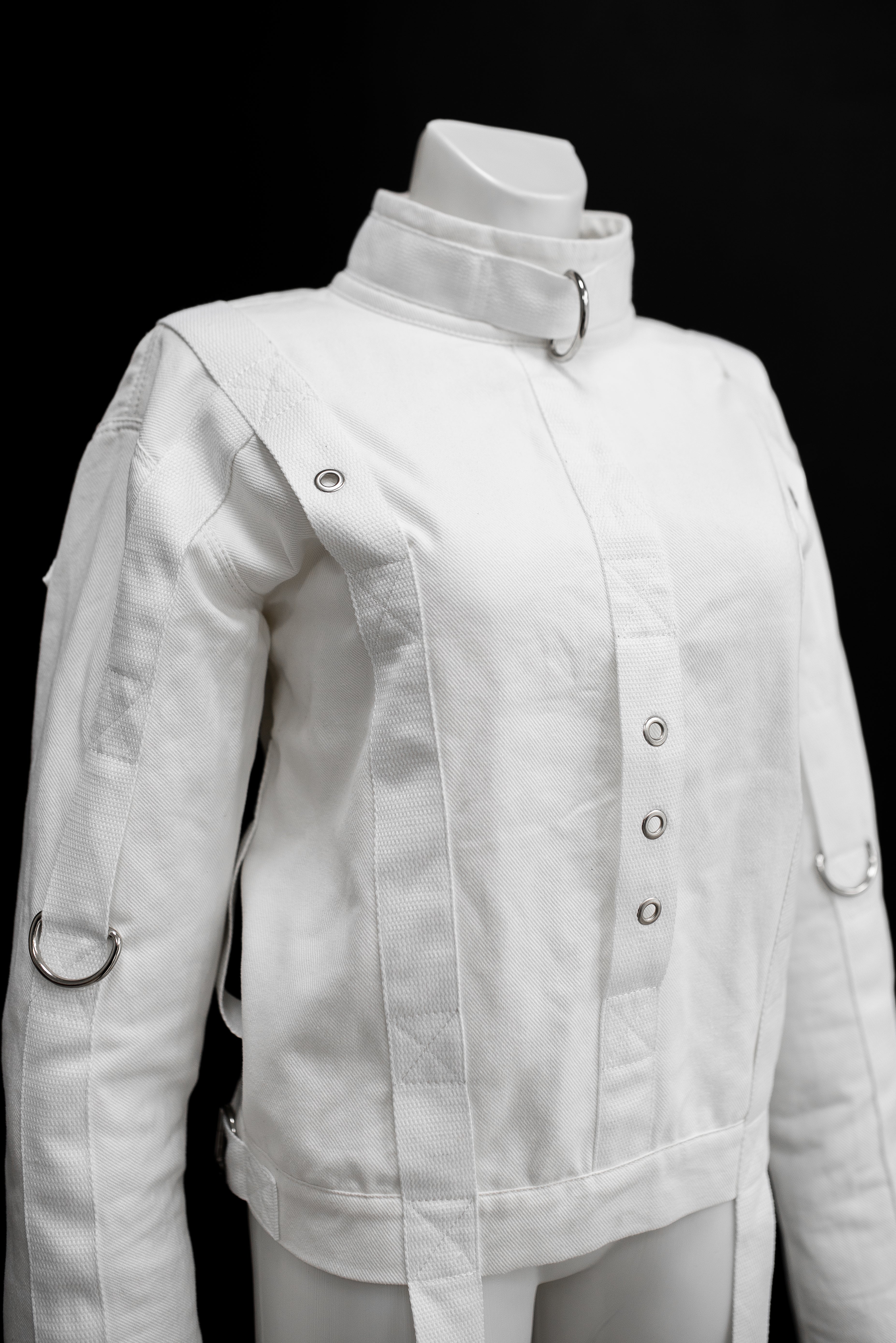 Cotton Straitjacket with Segufix Style Locks & Key. White