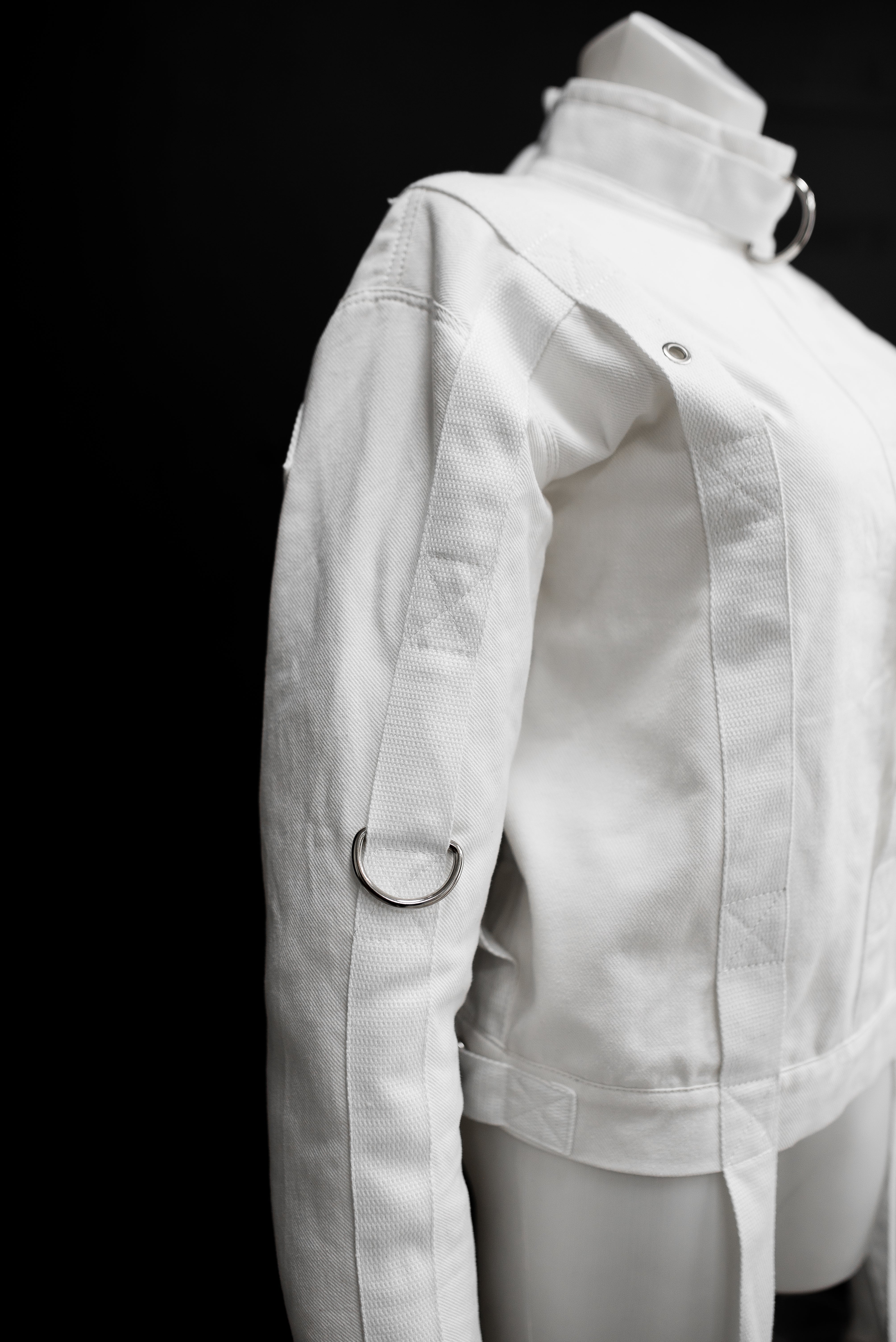Cotton Straitjacket with Segufix Style Locks & Key. White