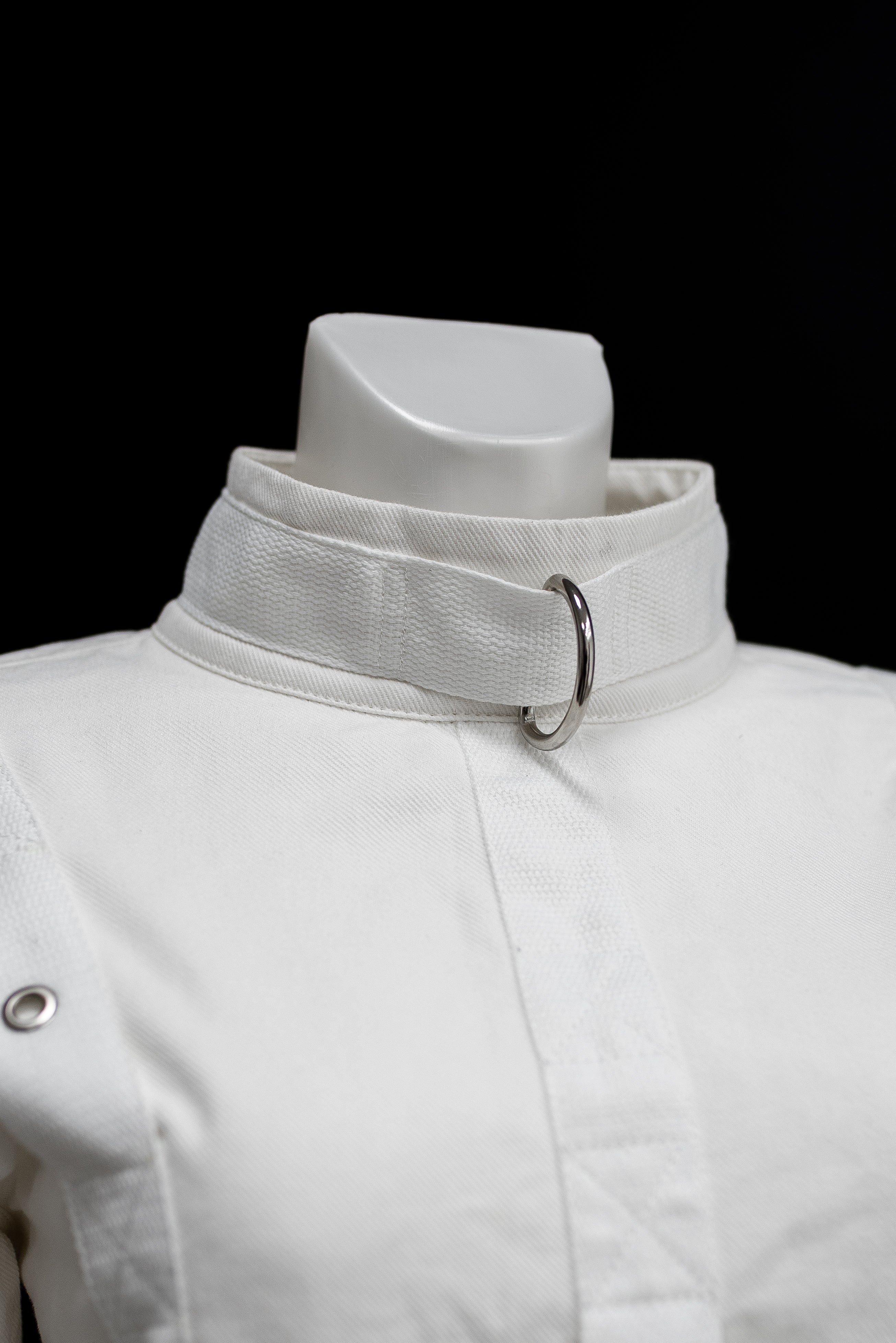 Cotton Straitjacket with Segufix Style Locks & Key. White