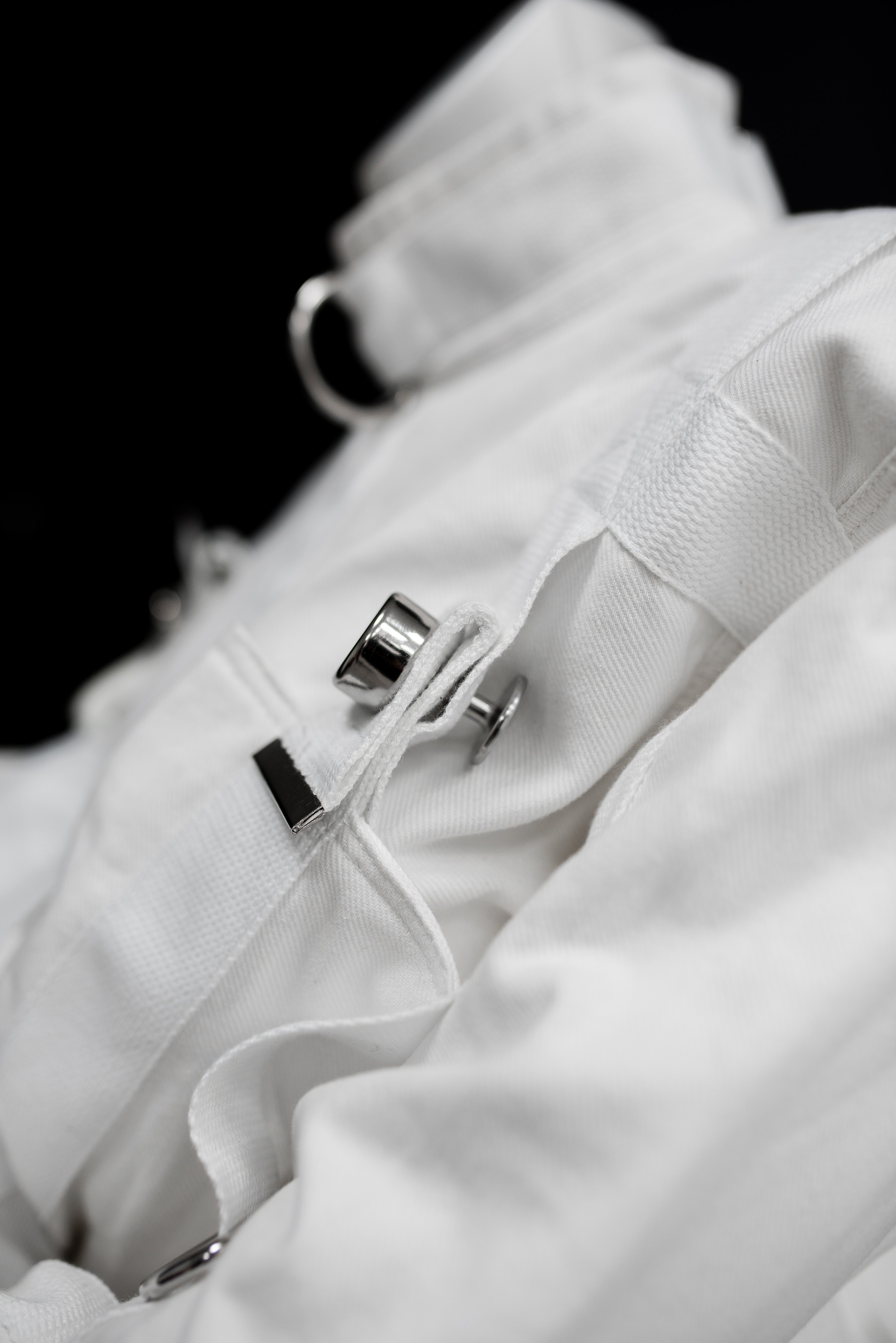 Cotton Straitjacket with Segufix Style Locks & Key. White