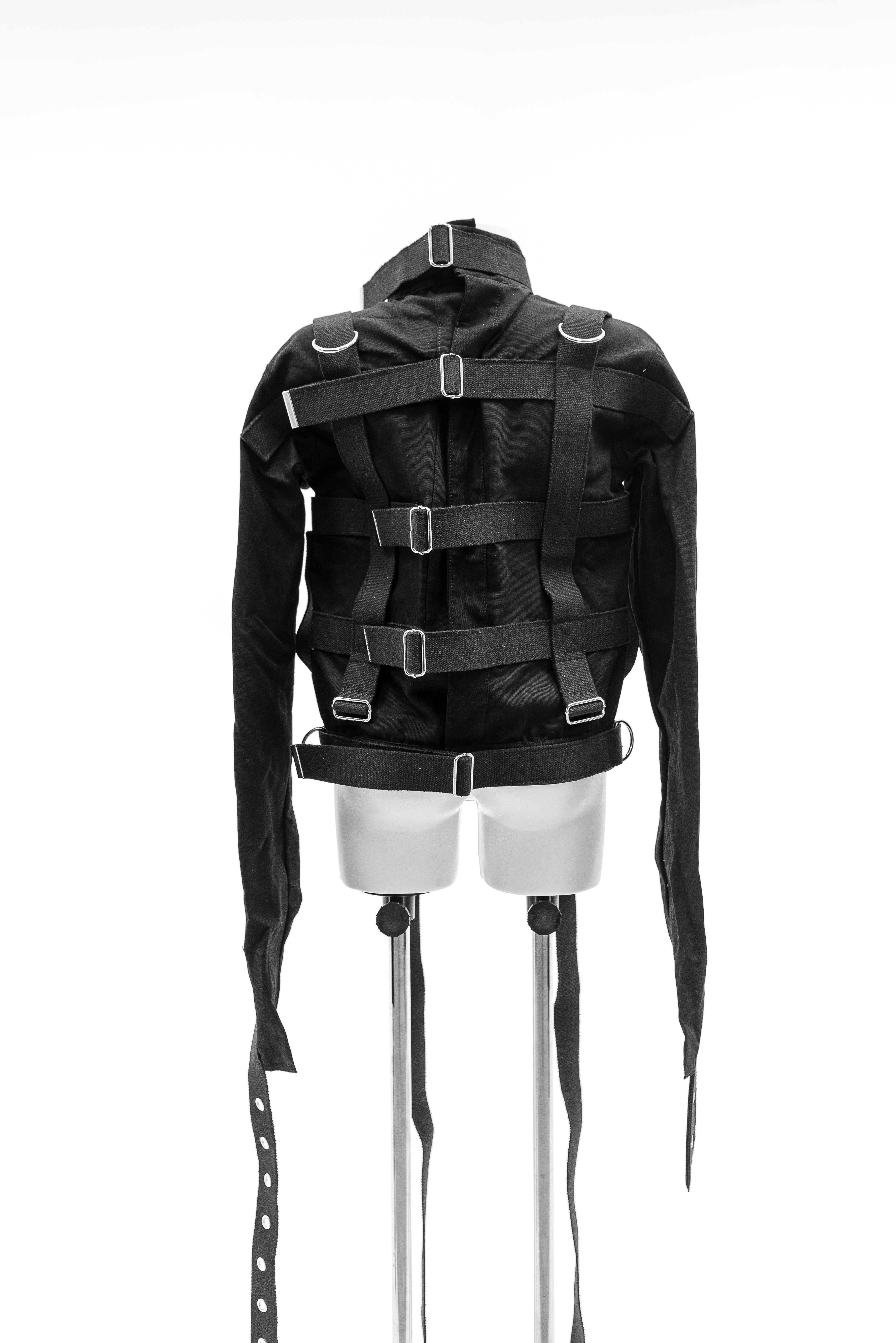 Cotton Straitjacket with Segufix Style Locks & Key. Black
