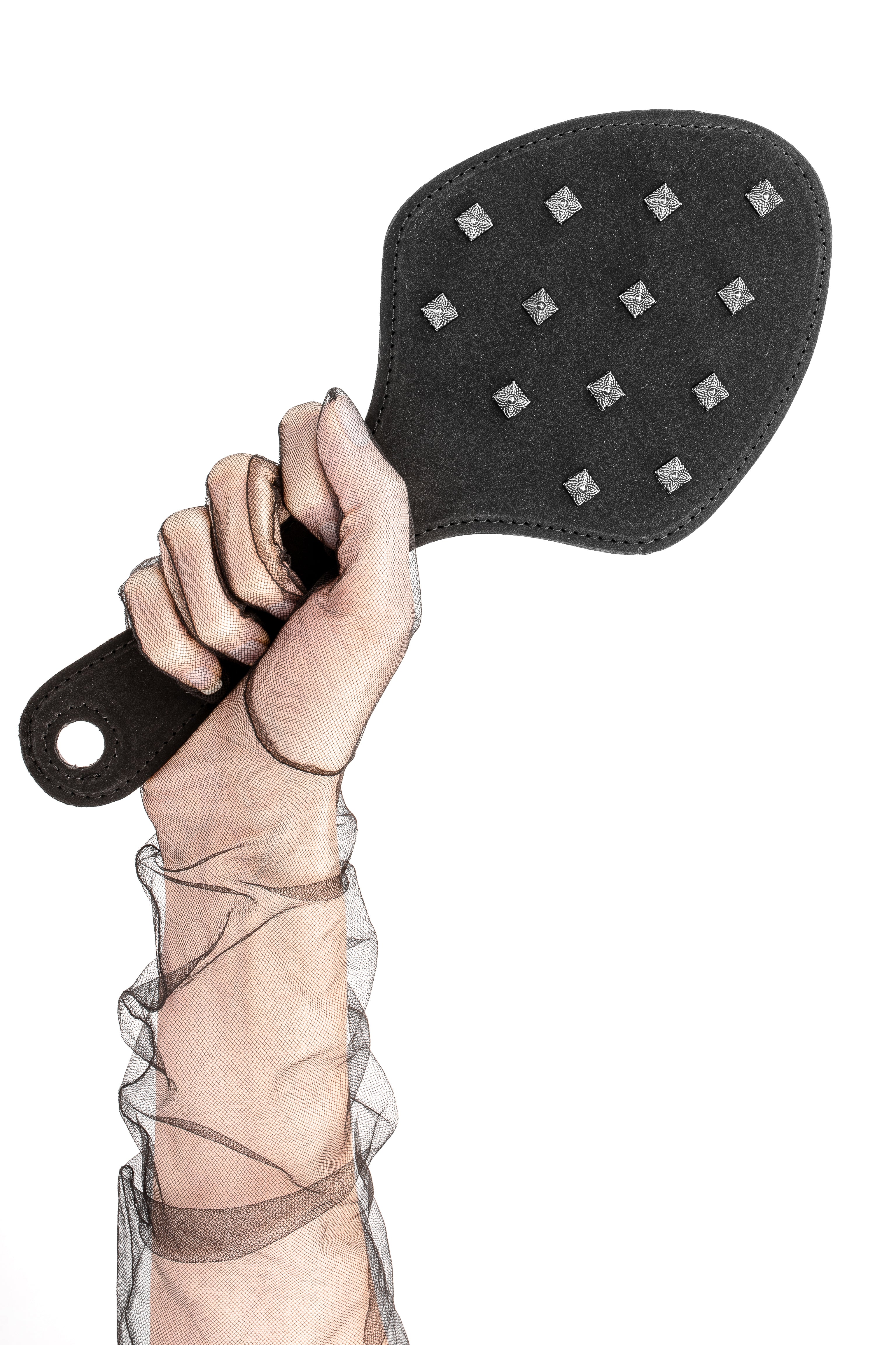 Neoprene Faux Leather Spanking Paddle with Spikes