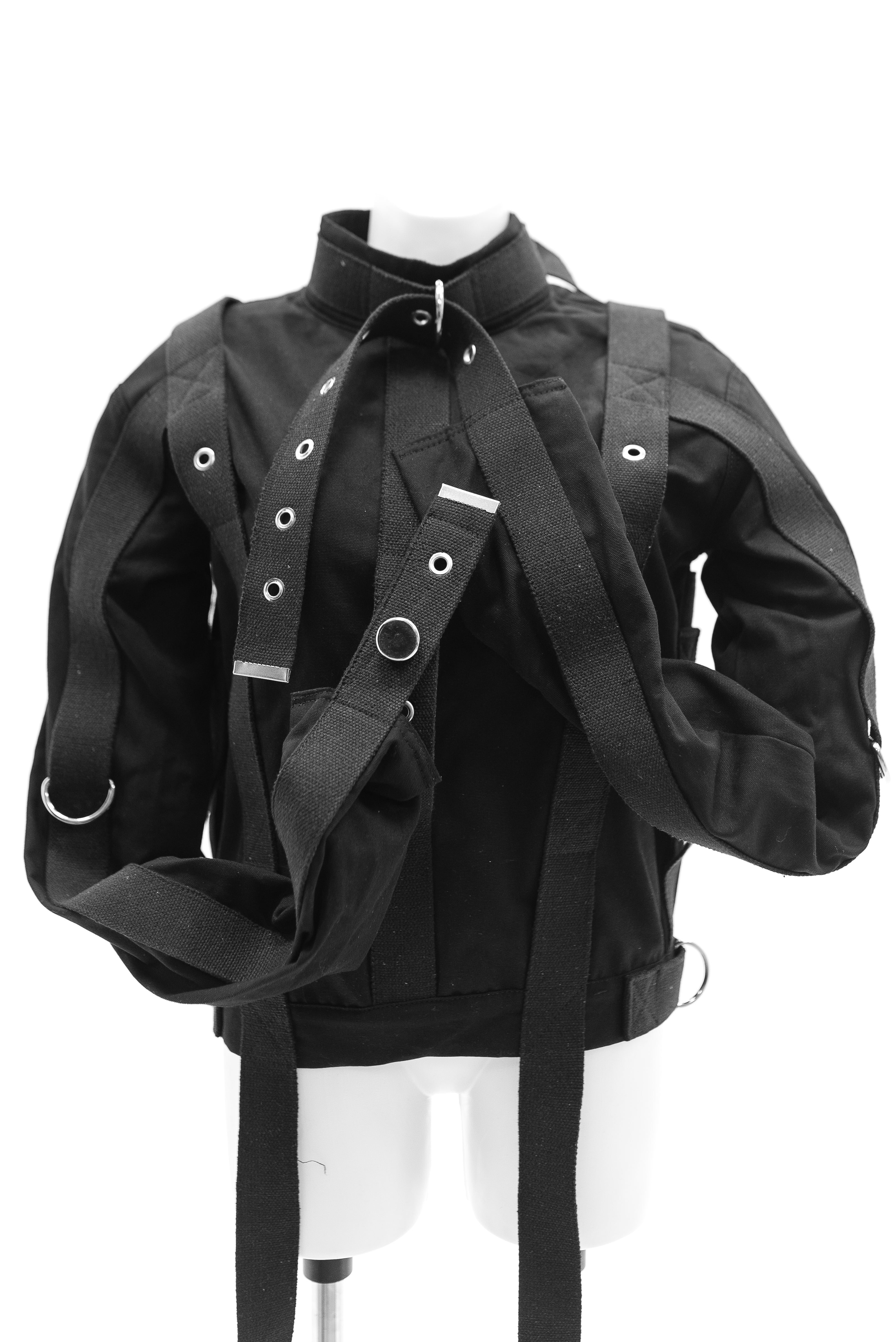 Cotton Straitjacket with Segufix Style Locks & Key. Black
