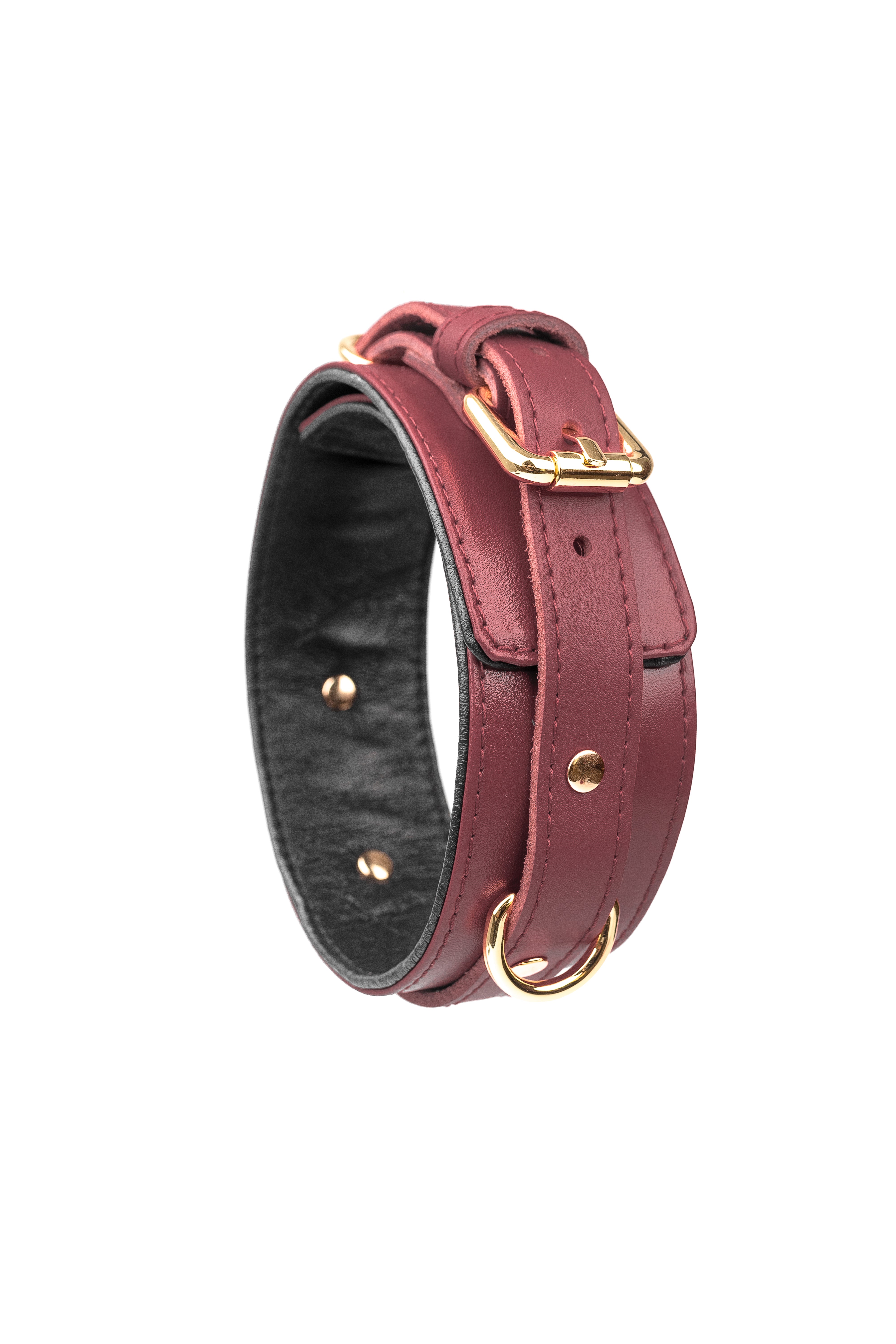 Leather Choker. Dark Blue