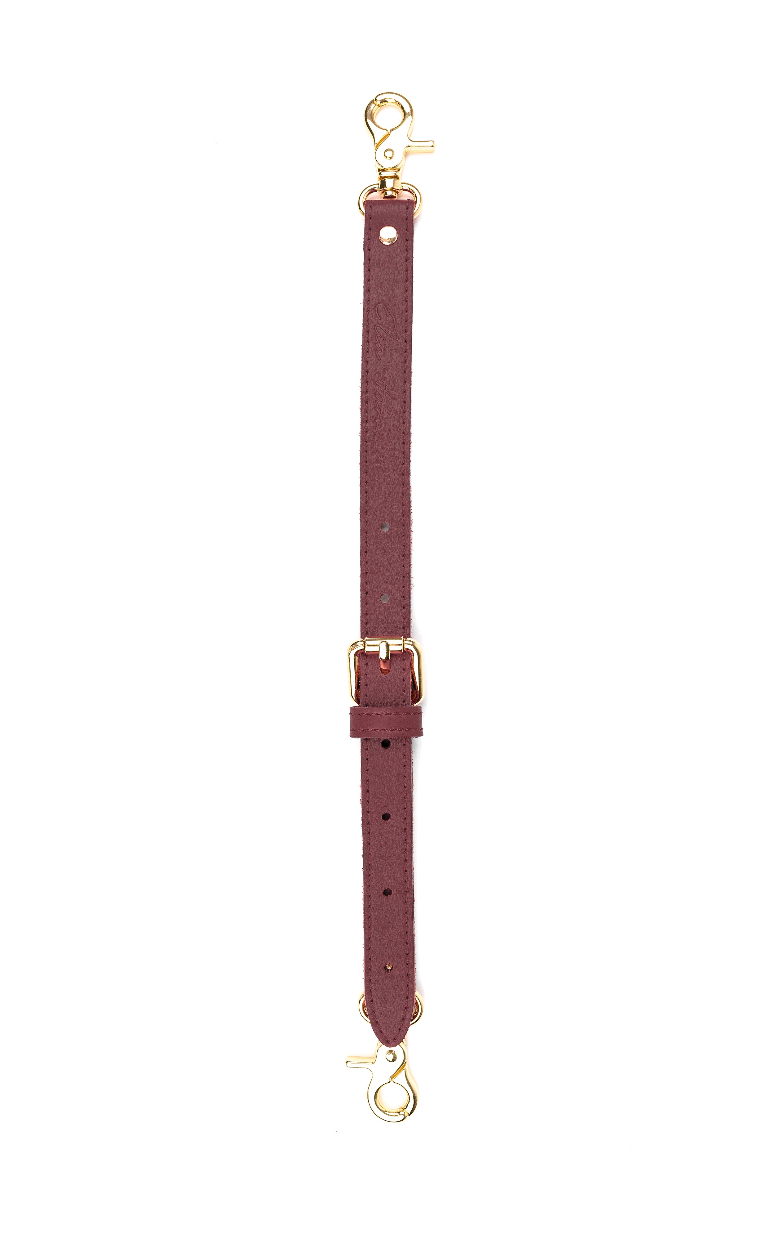 Leather Restraint Connector Adjustable. Reinforced Hardware
