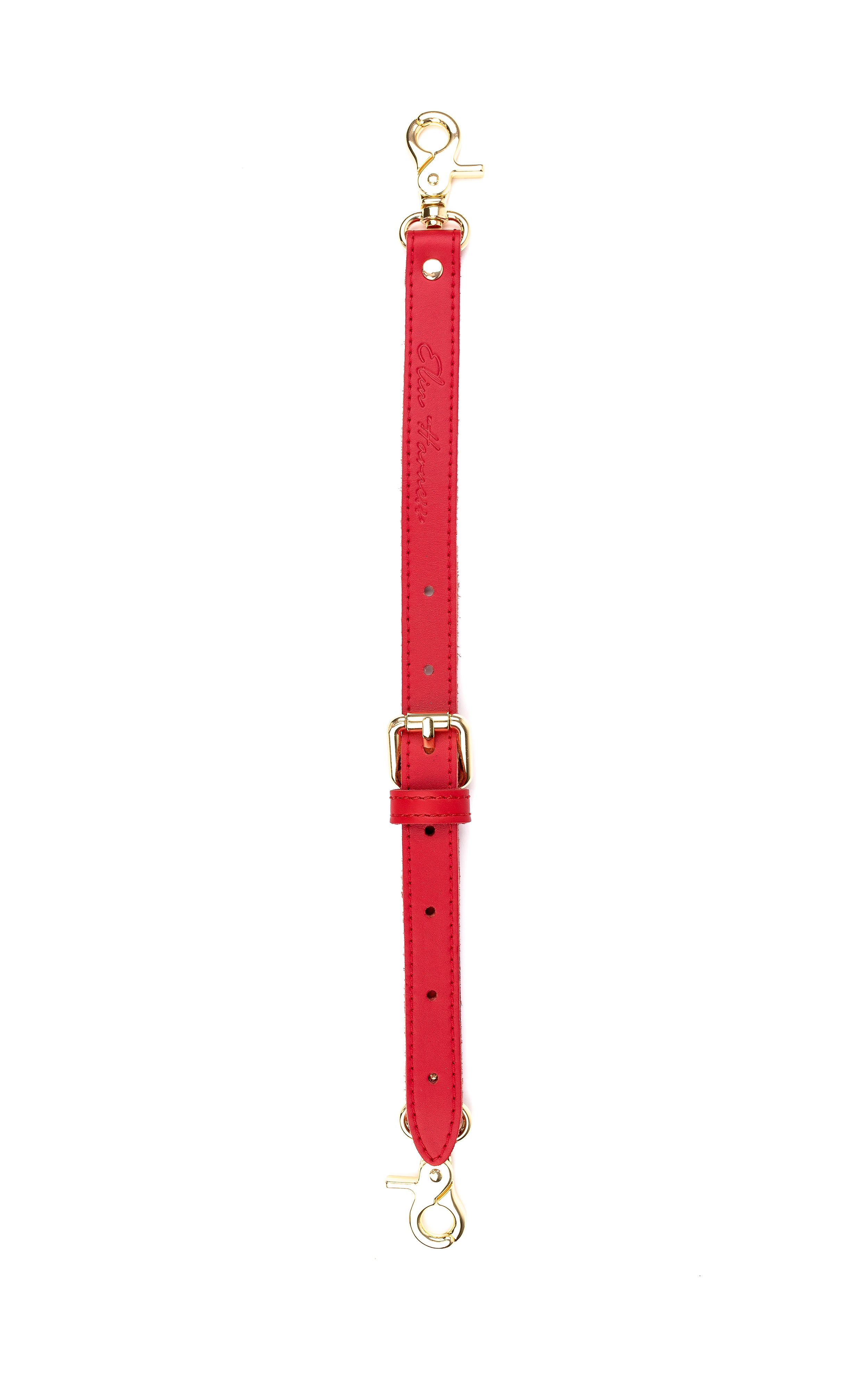 Leather Restraint Connector Adjustable. Reinforced Hardware