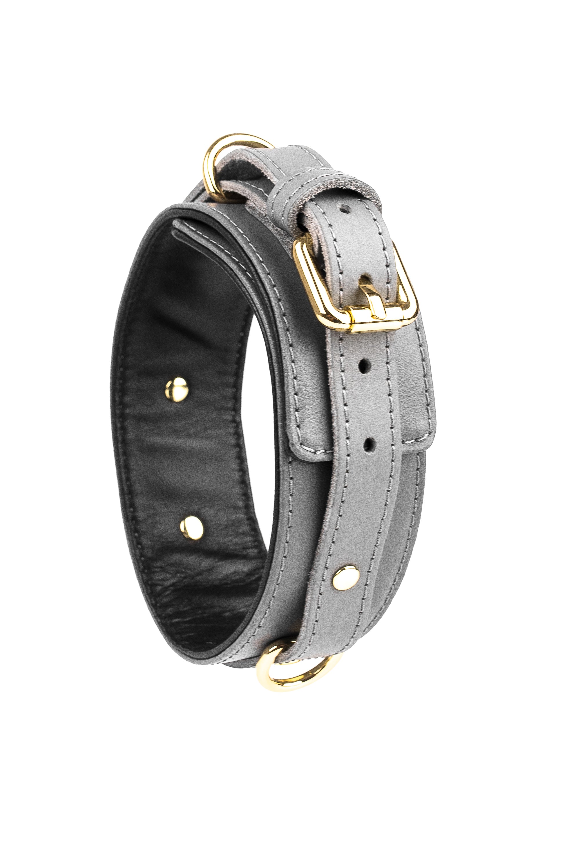 Leather Choker. Dark Blue