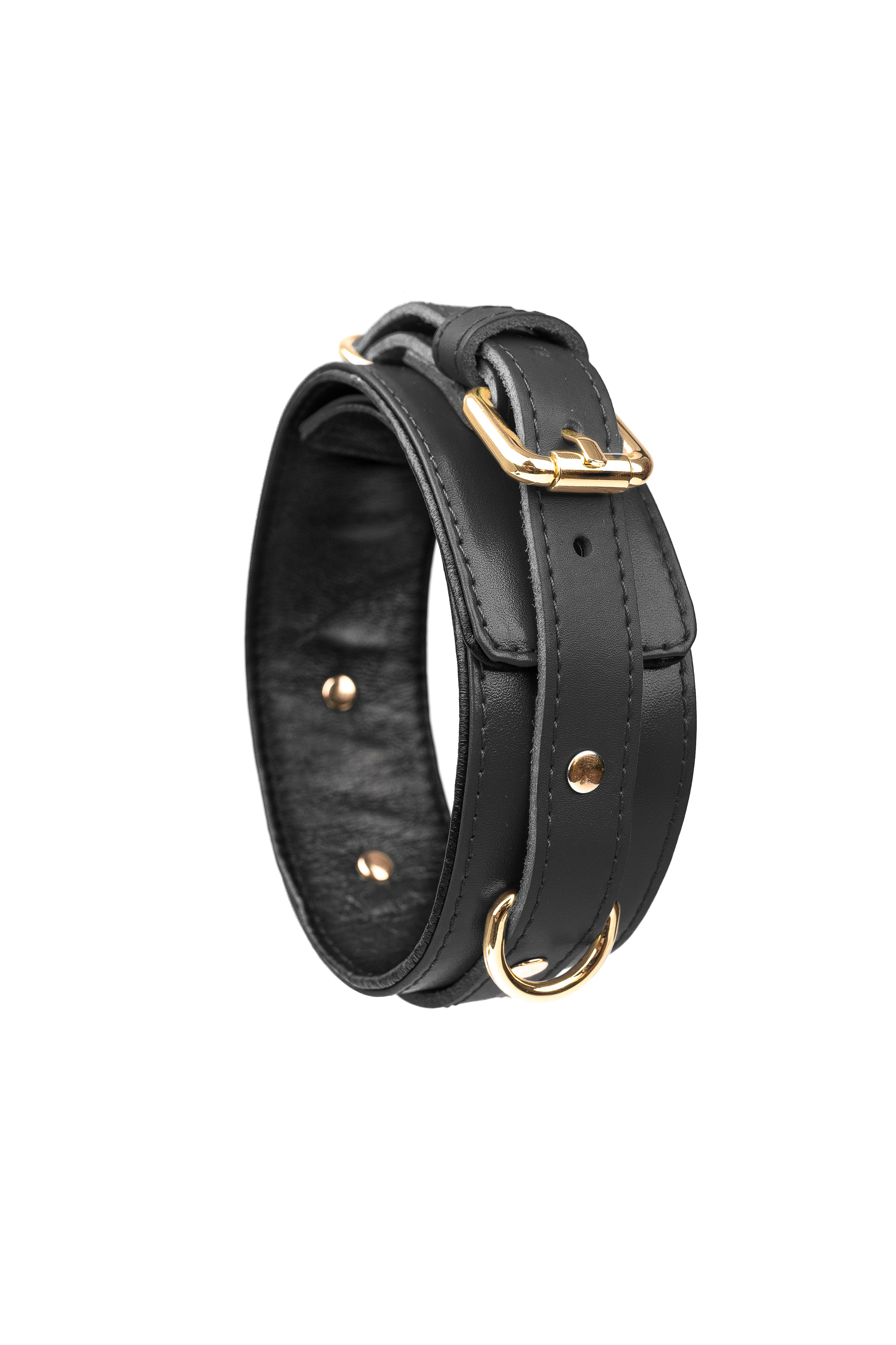 Leather Choker. Dark Blue