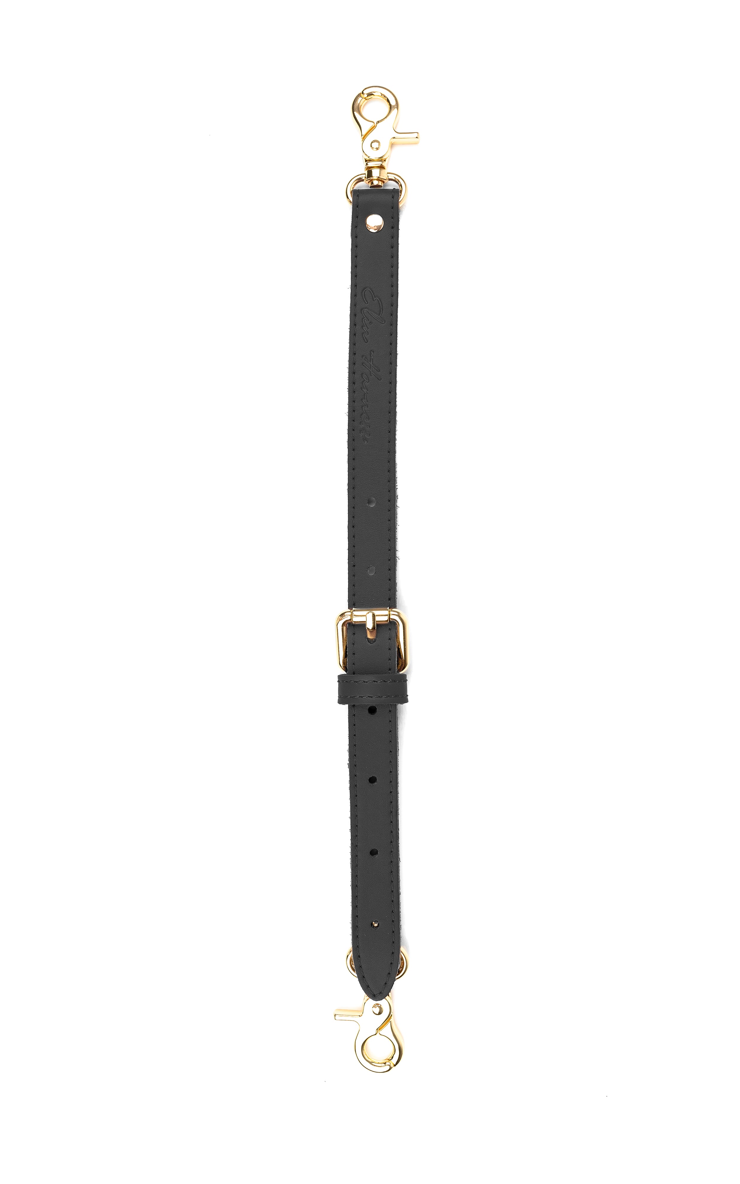 Leather Restraint Connector Adjustable. Reinforced Hardware