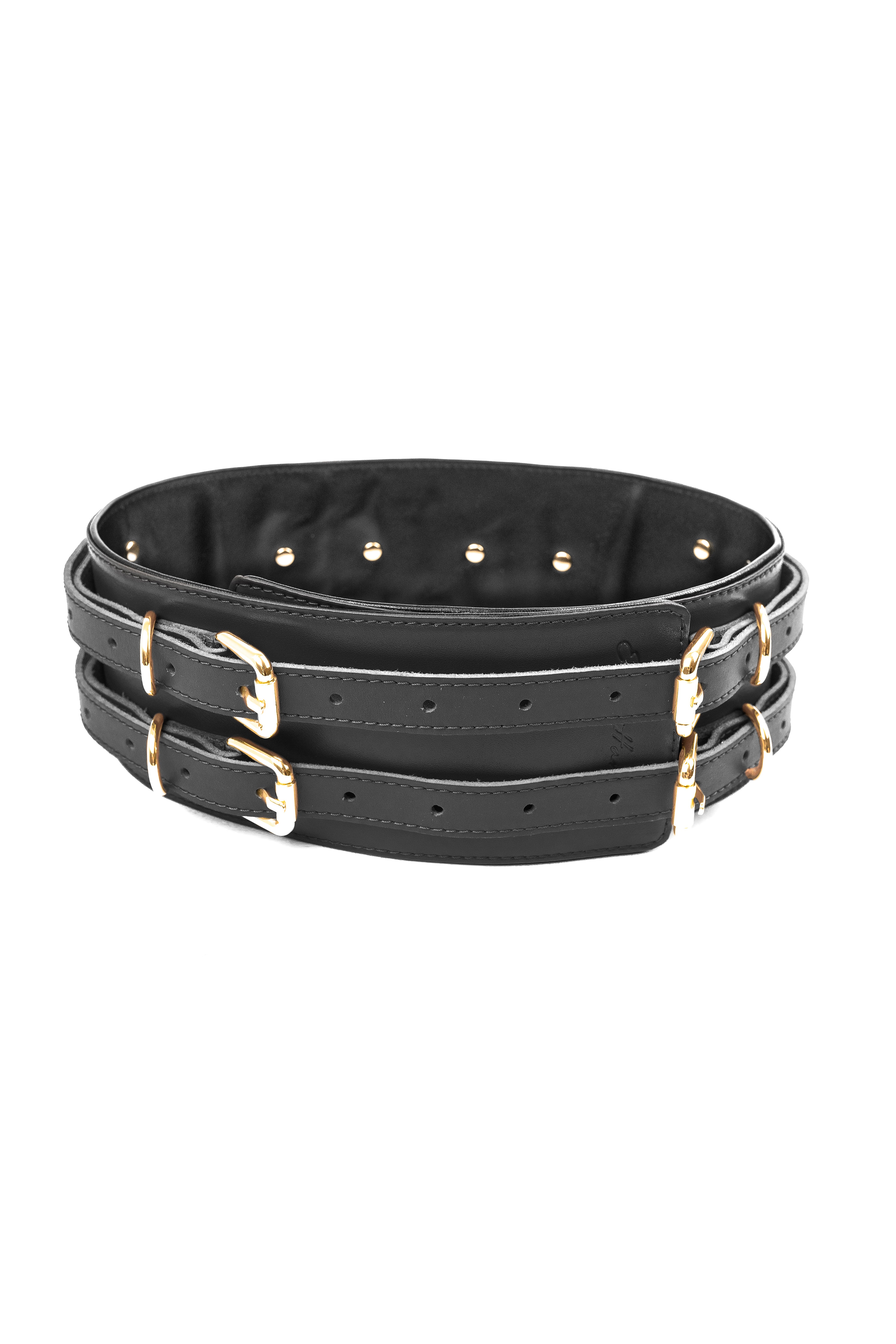 Leather Waist Belt. Black