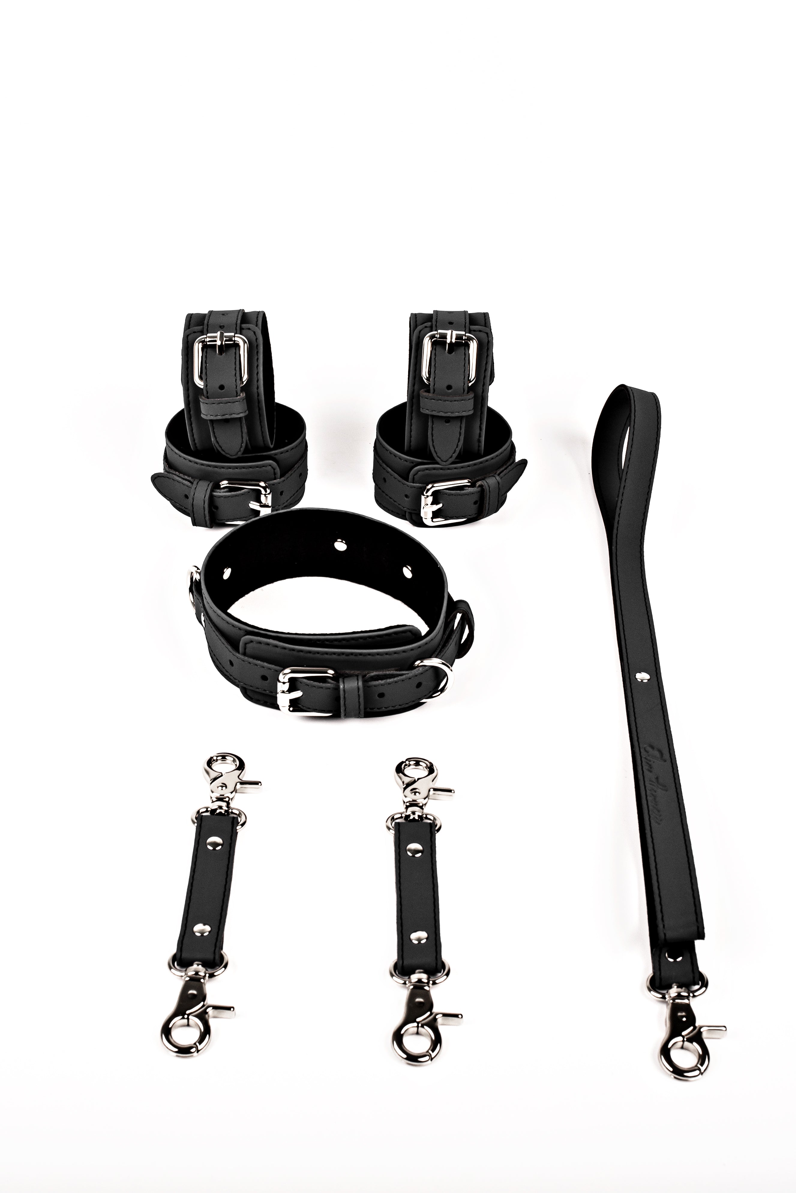 Neoprene 3 in 1 Vegan Leather Harness Bondage Set. 5 colors