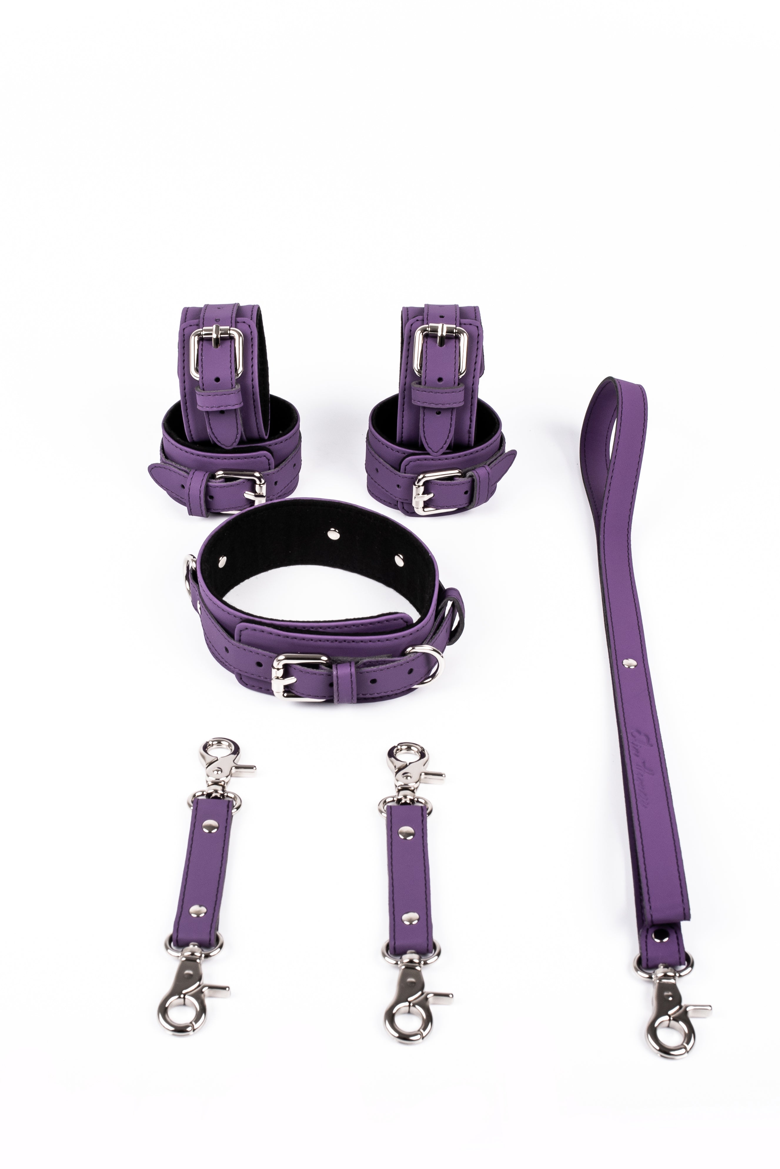 Neoprene 3 in 1 Vegan Leather Harness Bondage Set. 5 colors