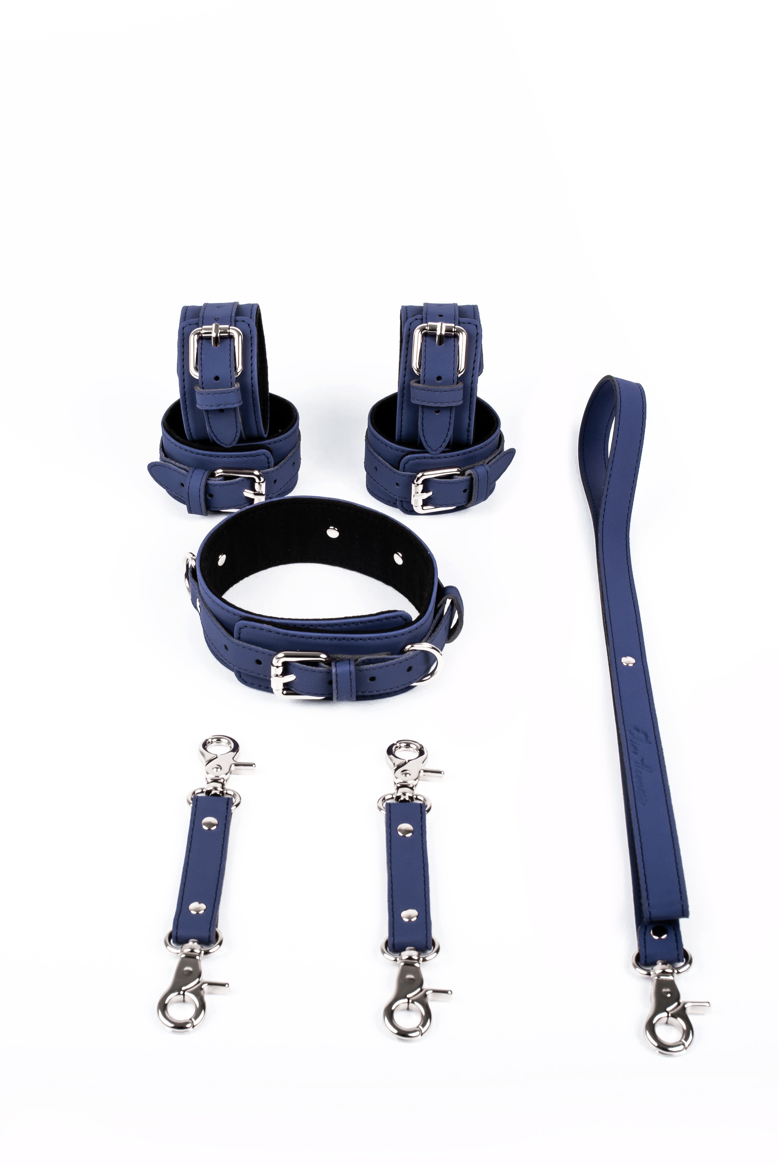 Neoprene 3 in 1 Vegan Leather Harness Bondage Set. 5 colors