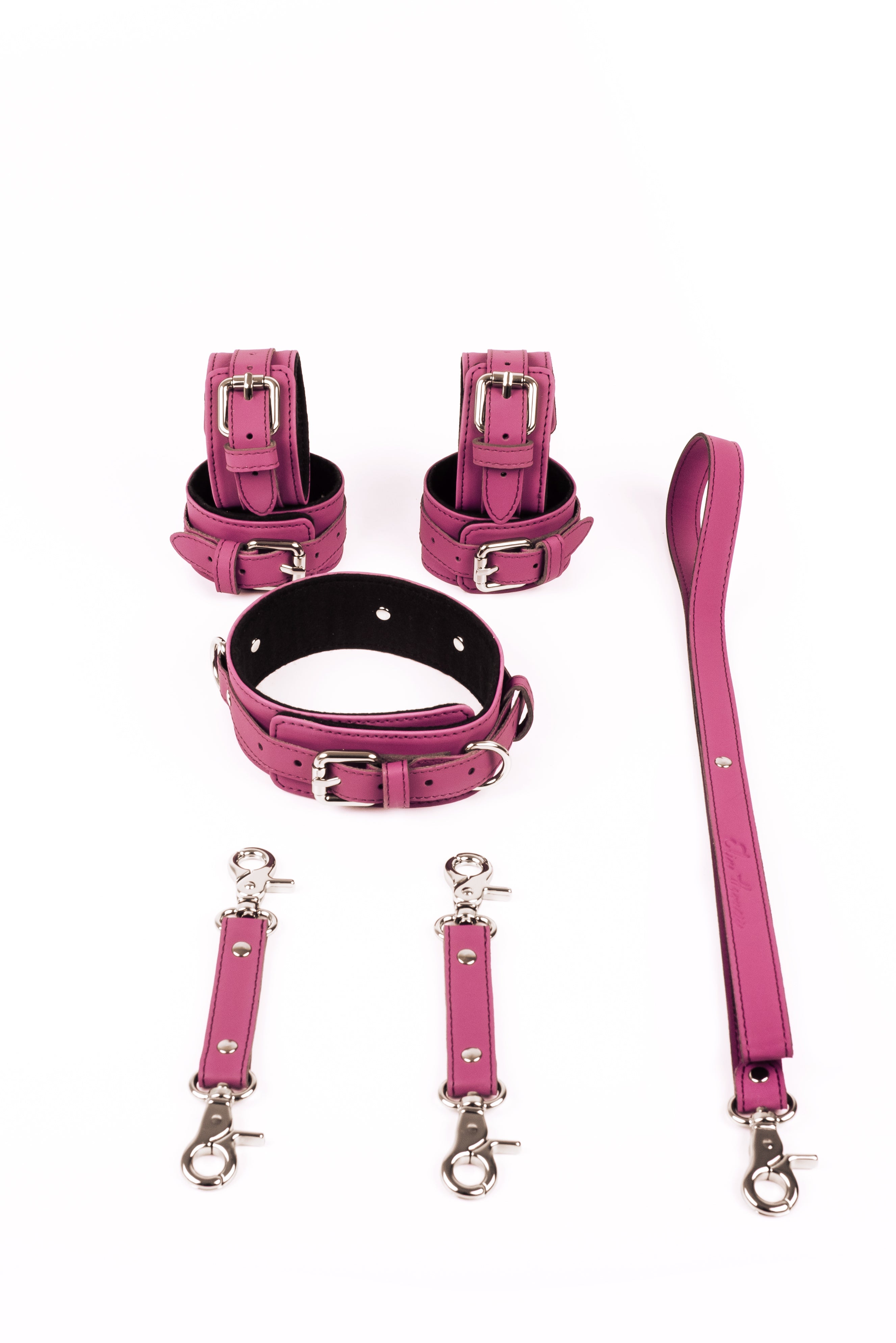Neoprene 3 in 1 Vegan Leather Harness Bondage Set. 5 colors