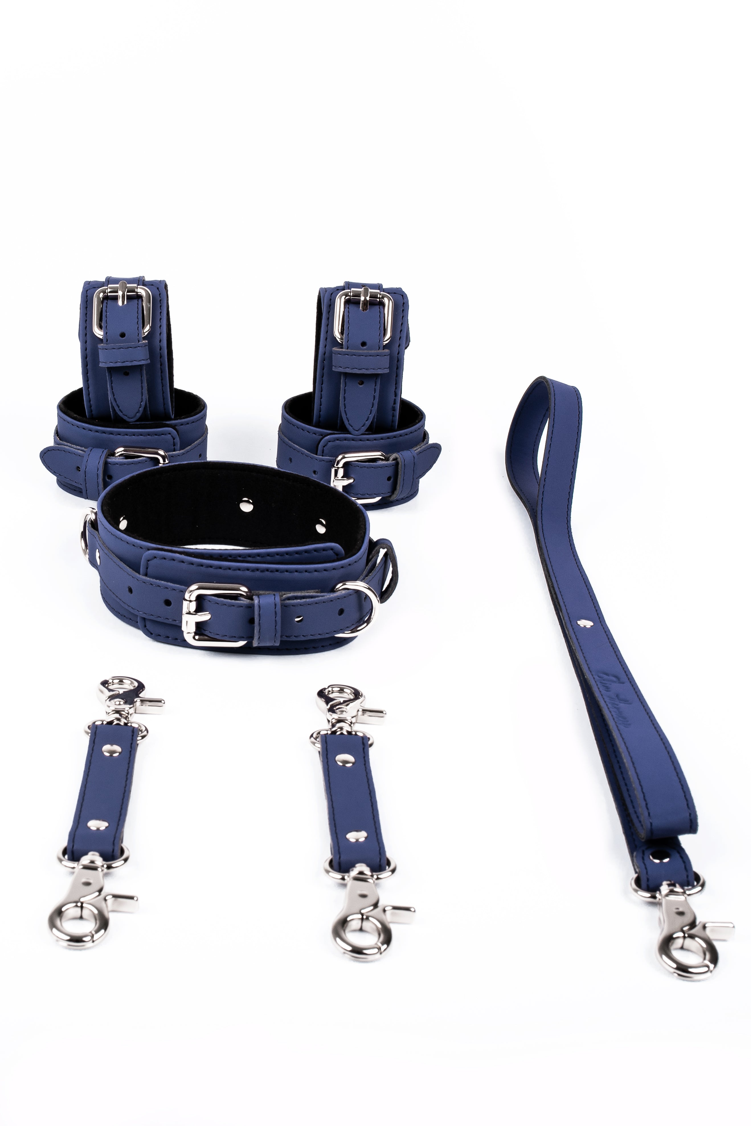 Neoprene 3 in 1 Vegan Leather Harness Bondage Set. 5 colors