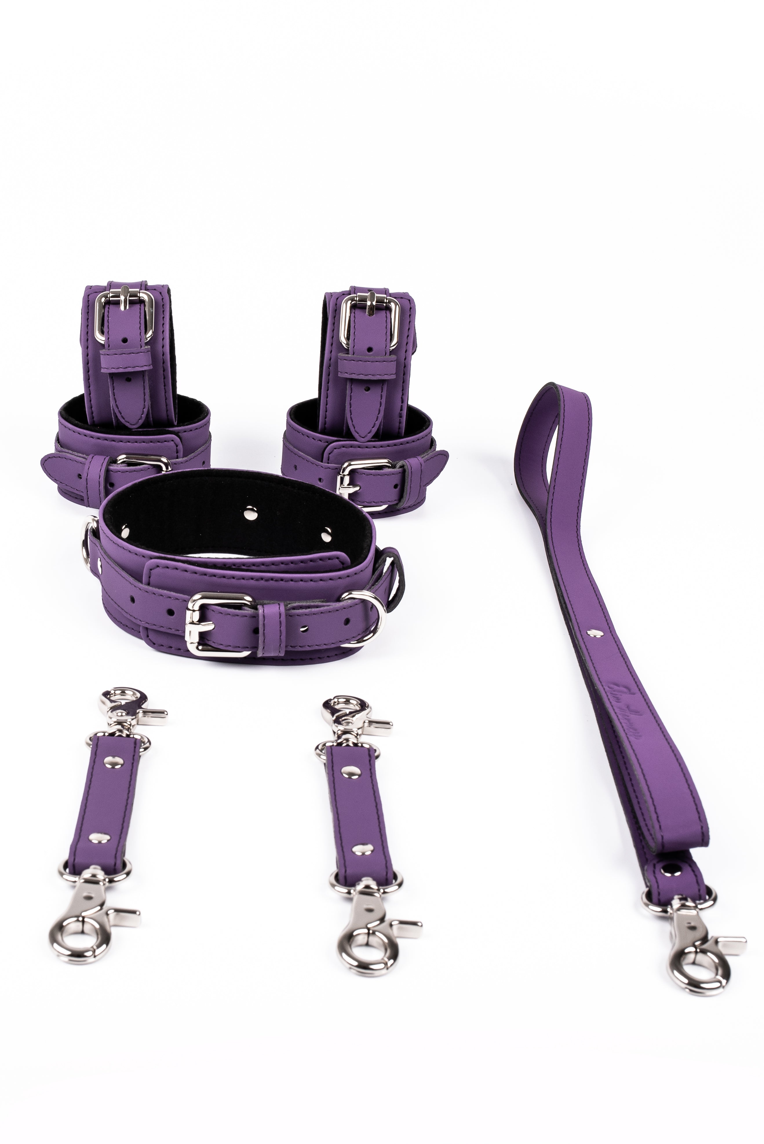 Neoprene 3 in 1 Vegan Leather Harness Bondage Set. 5 colors