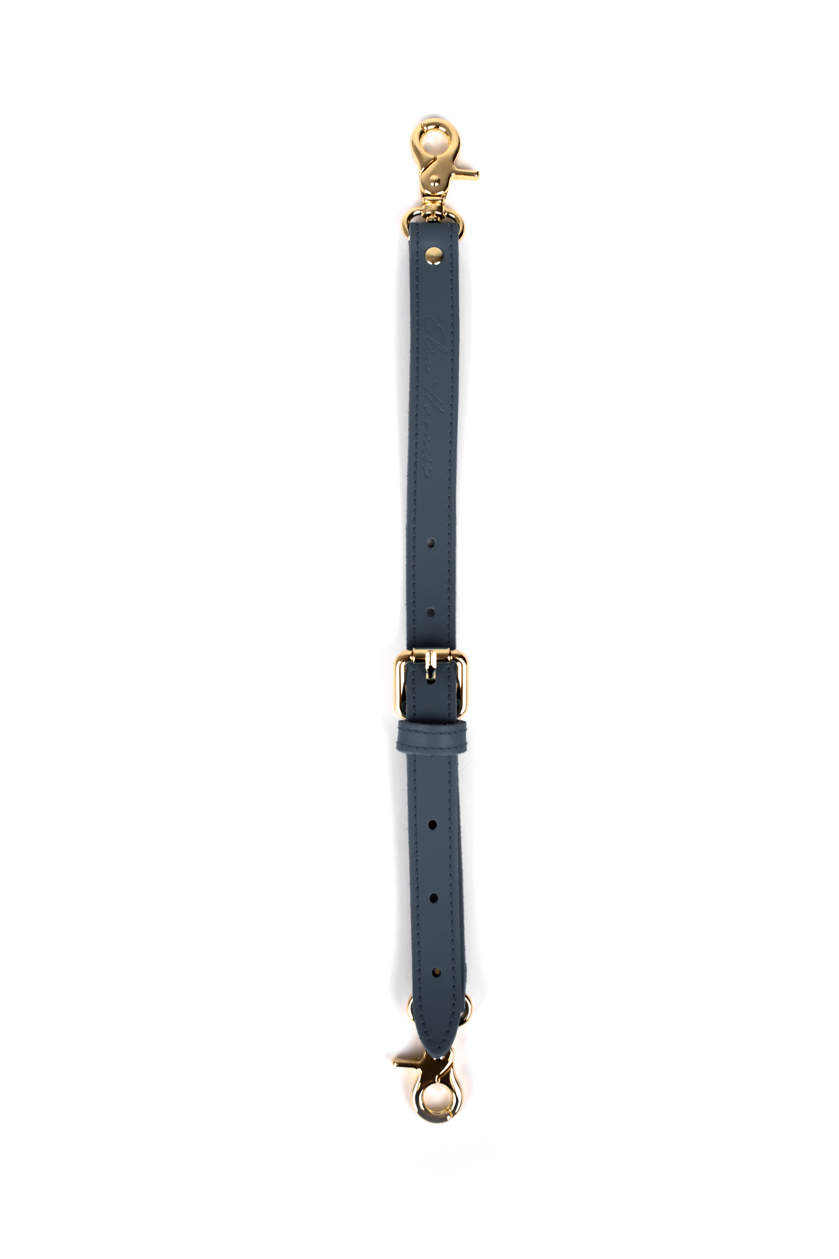 Leather Restraint Connector Adjustable. Reinforced Hardware
