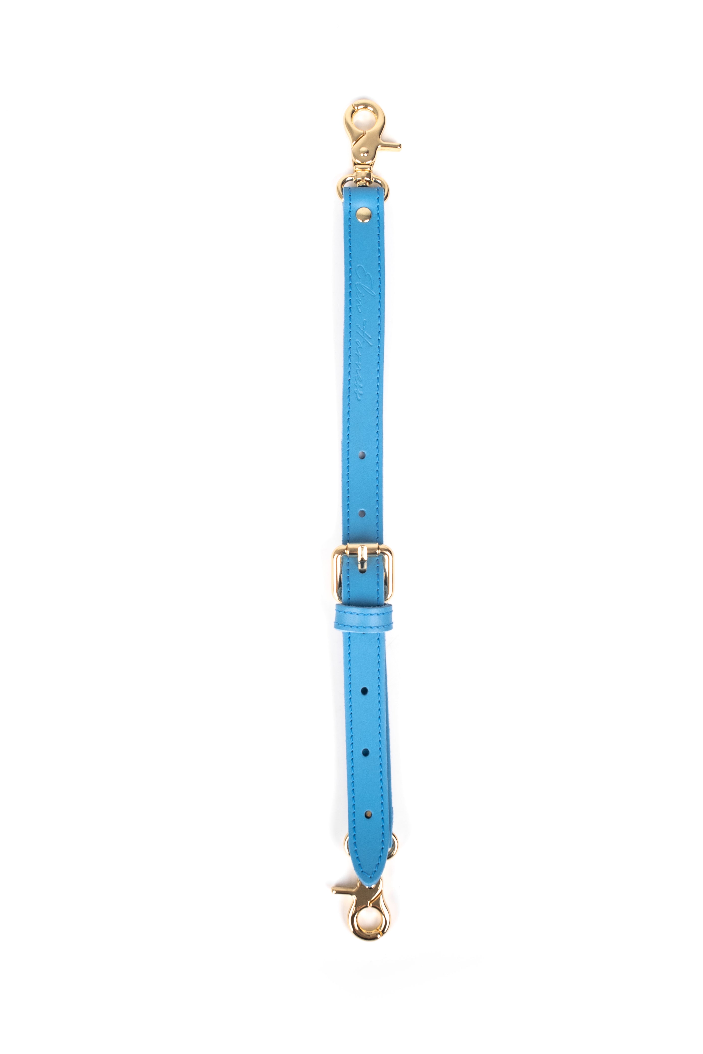 Leather Restraint Connector Adjustable. Reinforced Hardware