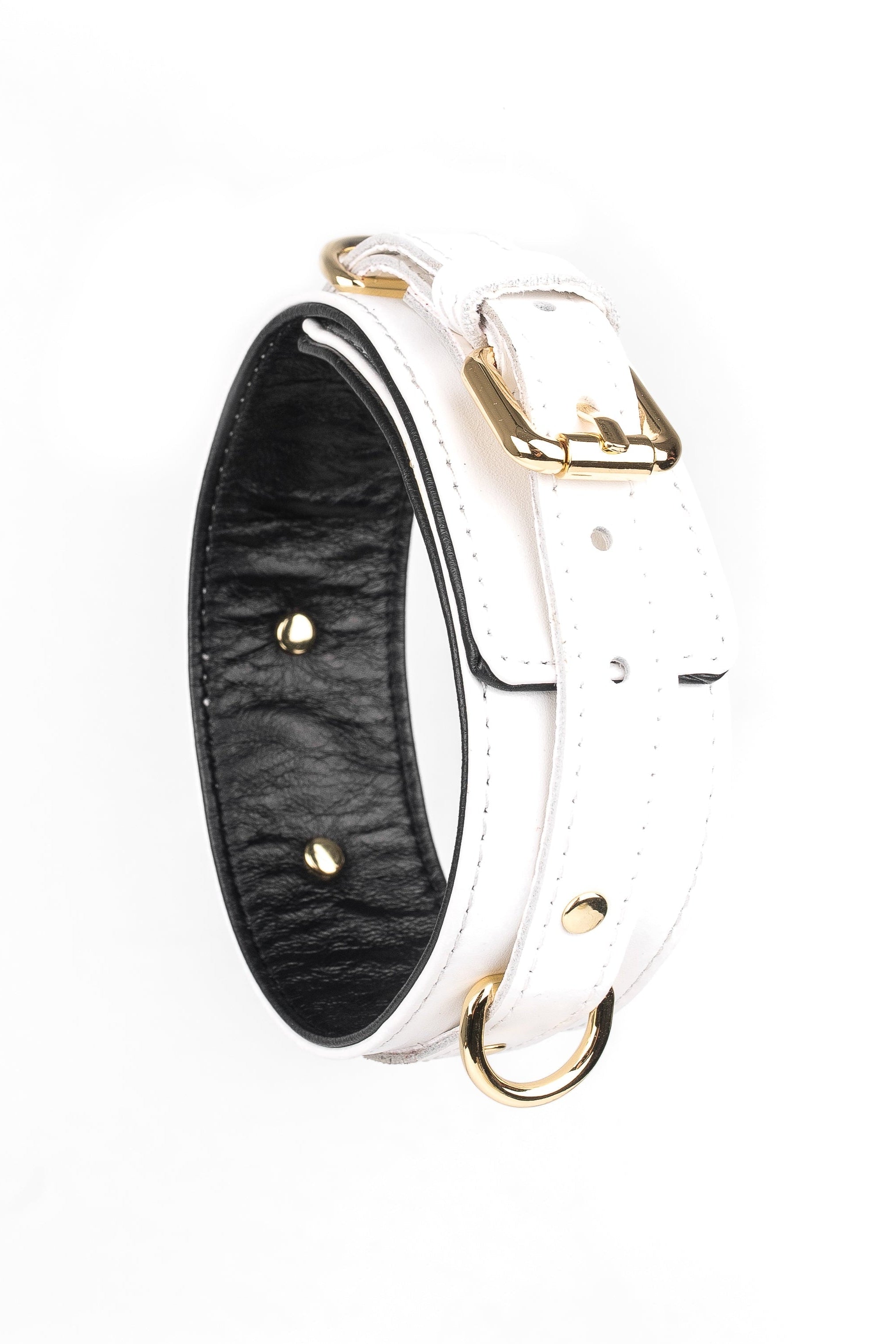 Leather Choker. Dark Blue