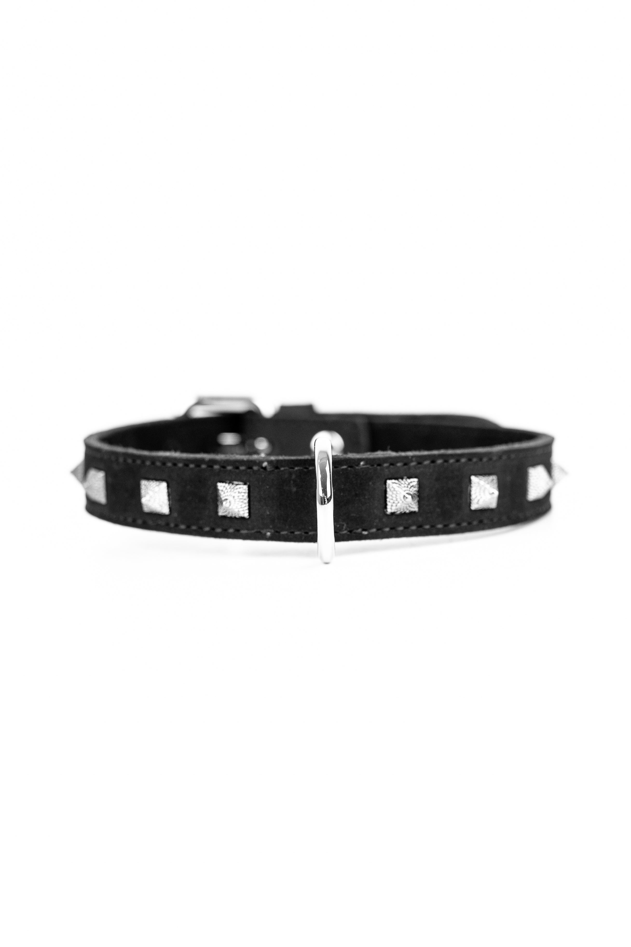 Neoprene Faux Leather Spiked Choker