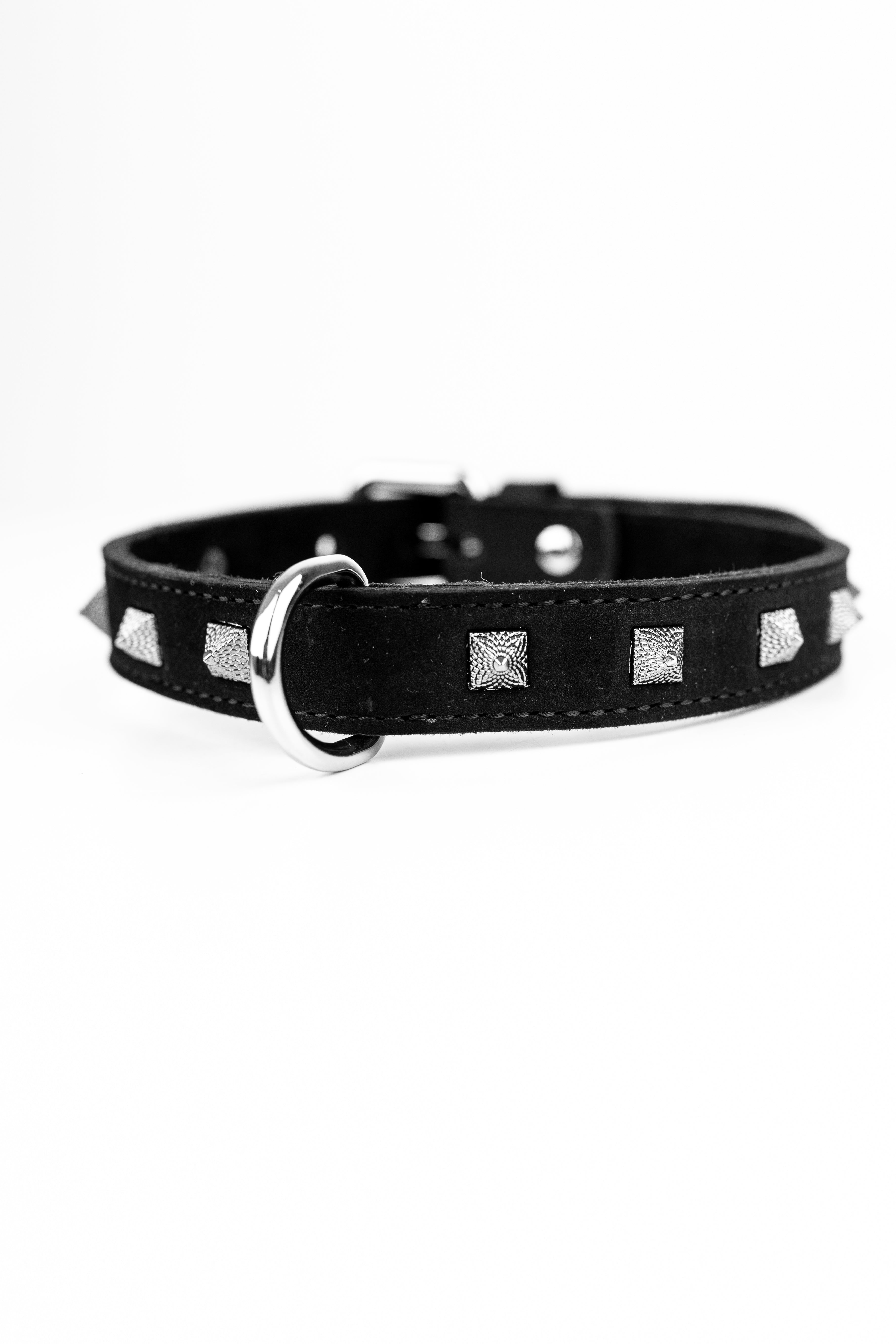 Neoprene Faux Leather Spiked Choker