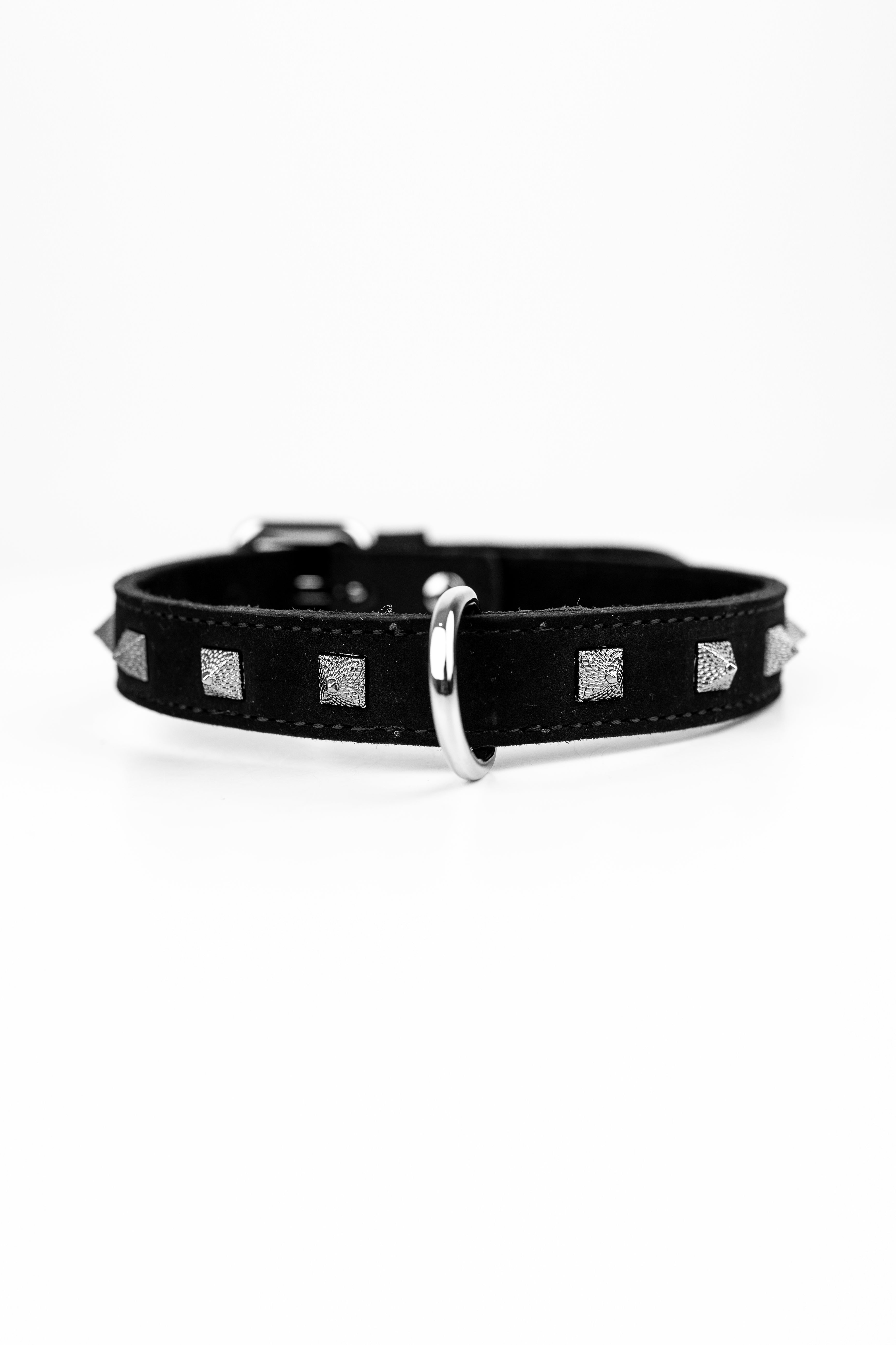 Neoprene Faux Leather Spiked Choker