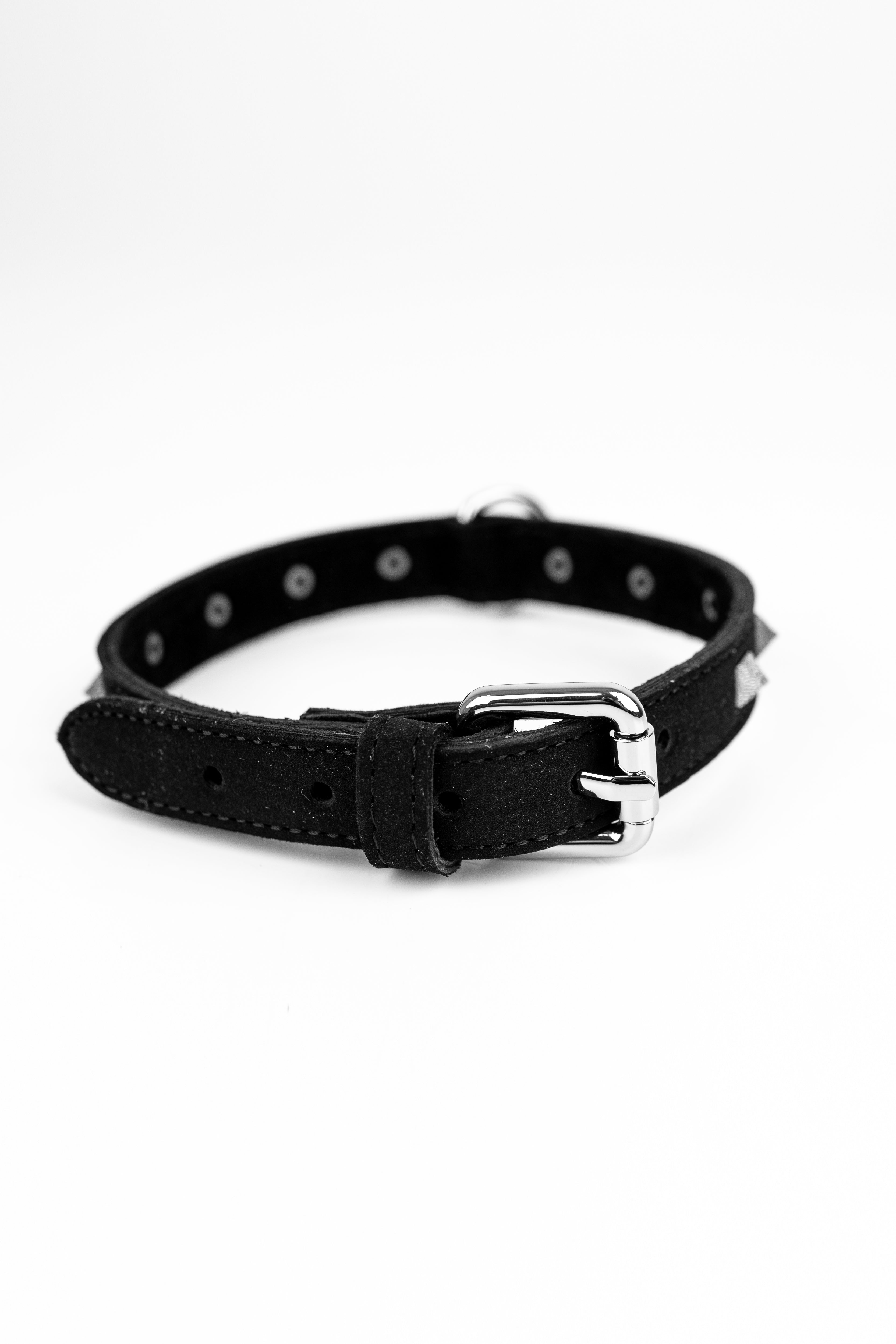 Neoprene Faux Leather Spiked Choker
