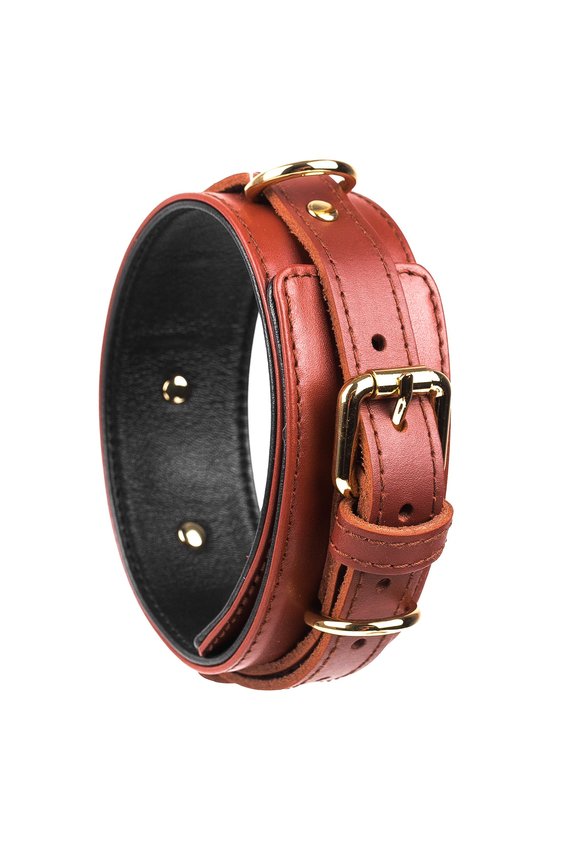 Leather Choker. Dark Blue