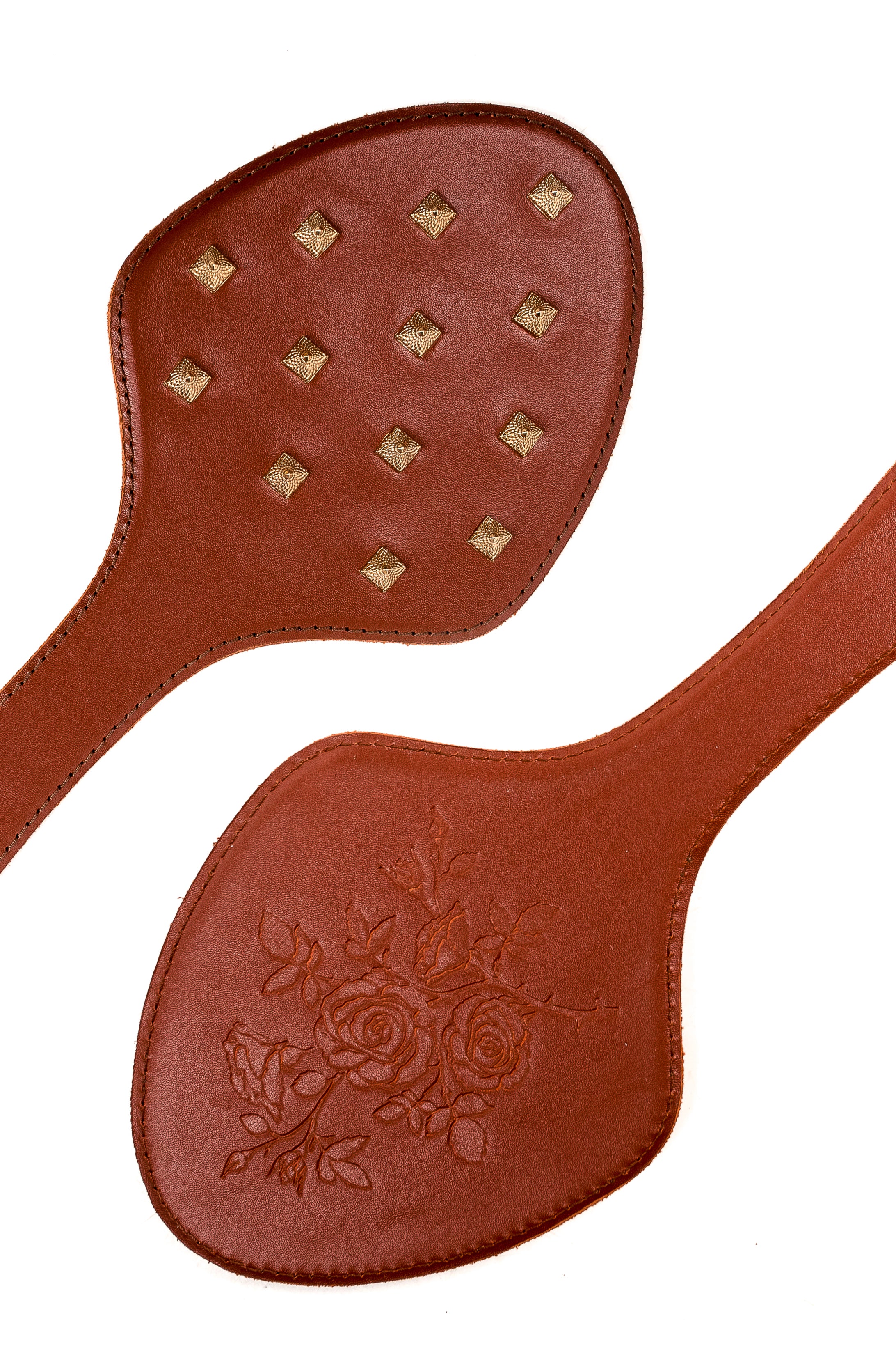 Genuine Leather Spanking Paddle with Spikes