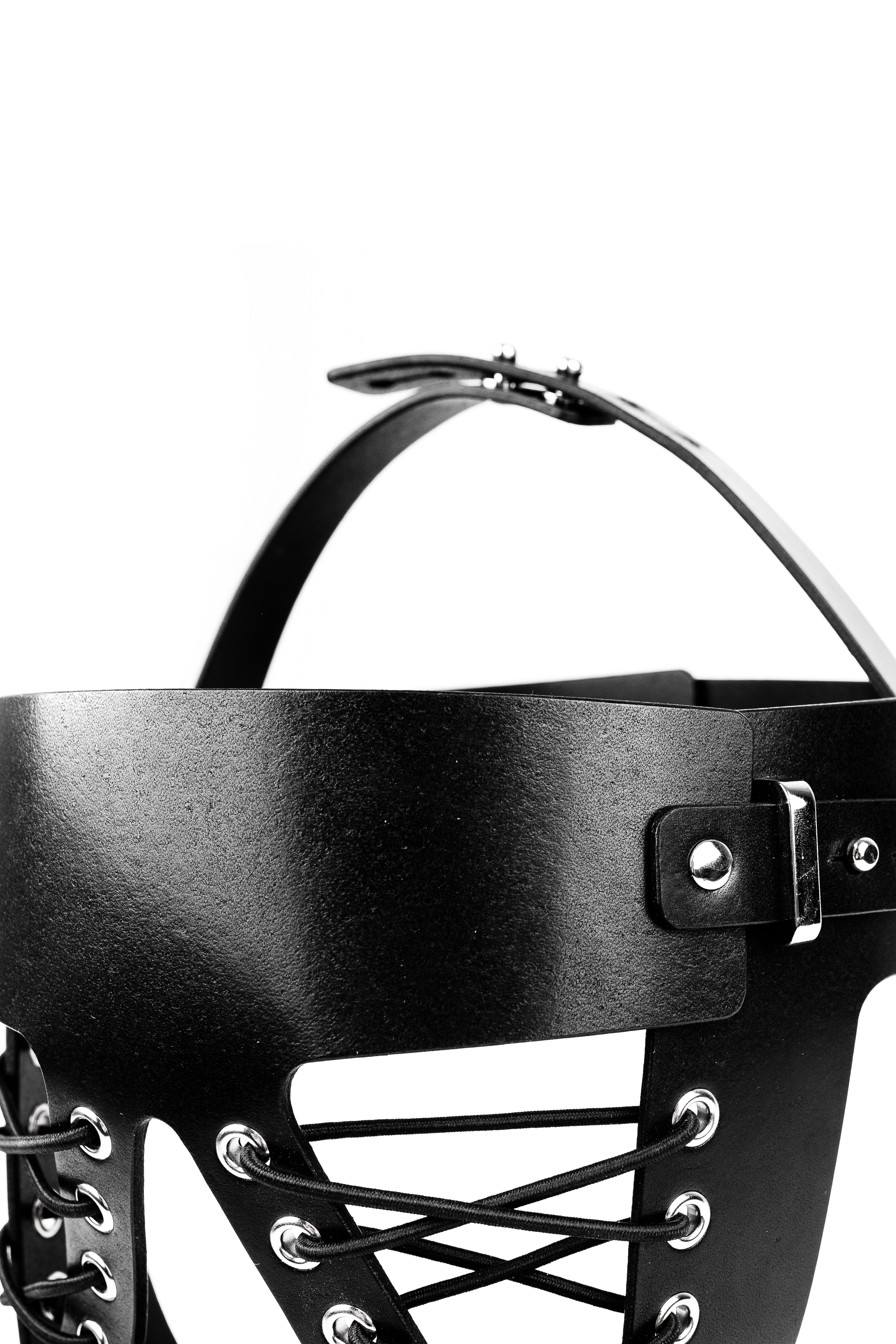 Two-Pieces BDSM Leather Mask