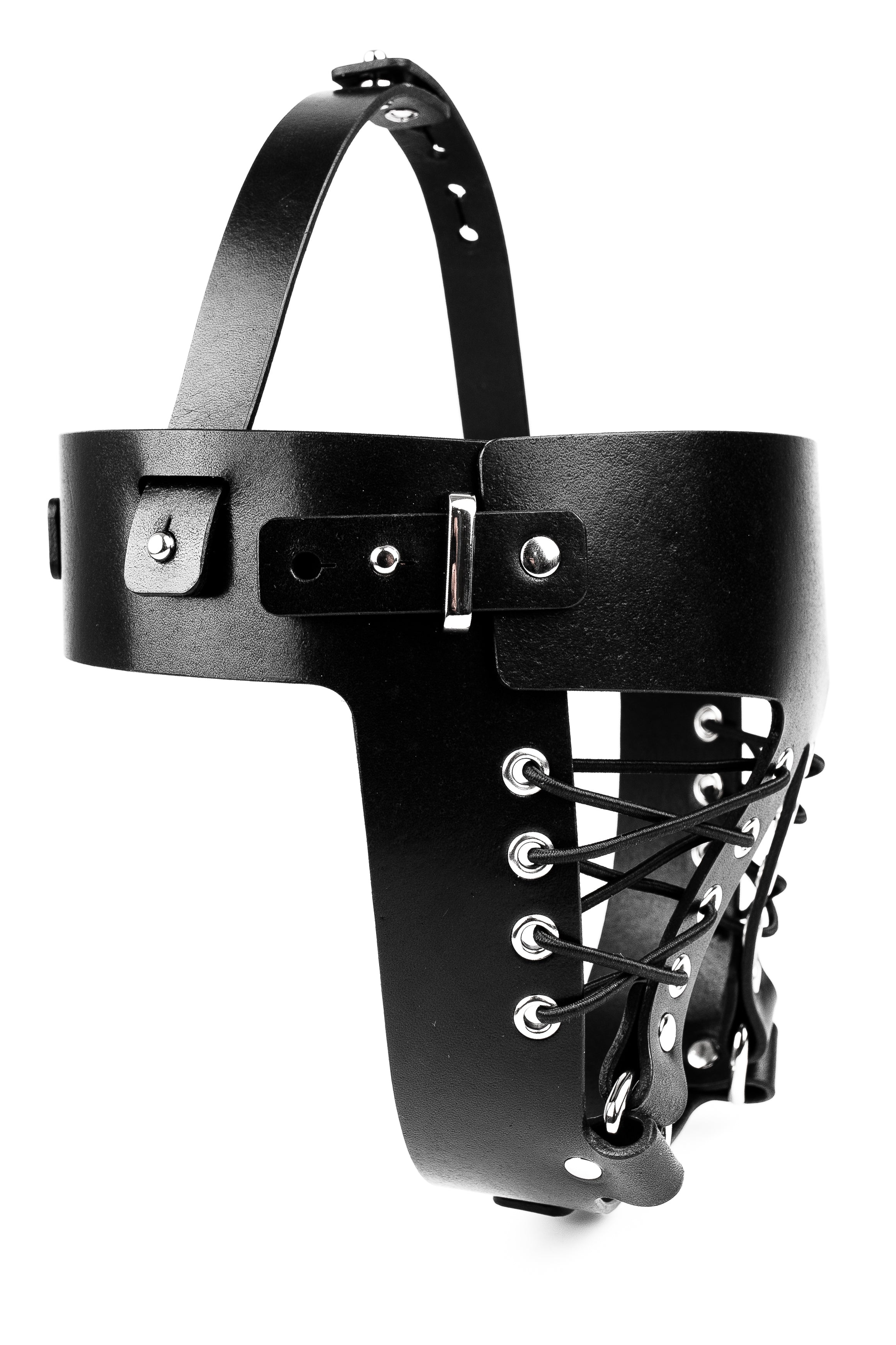 Two-Pieces BDSM Leather Mask