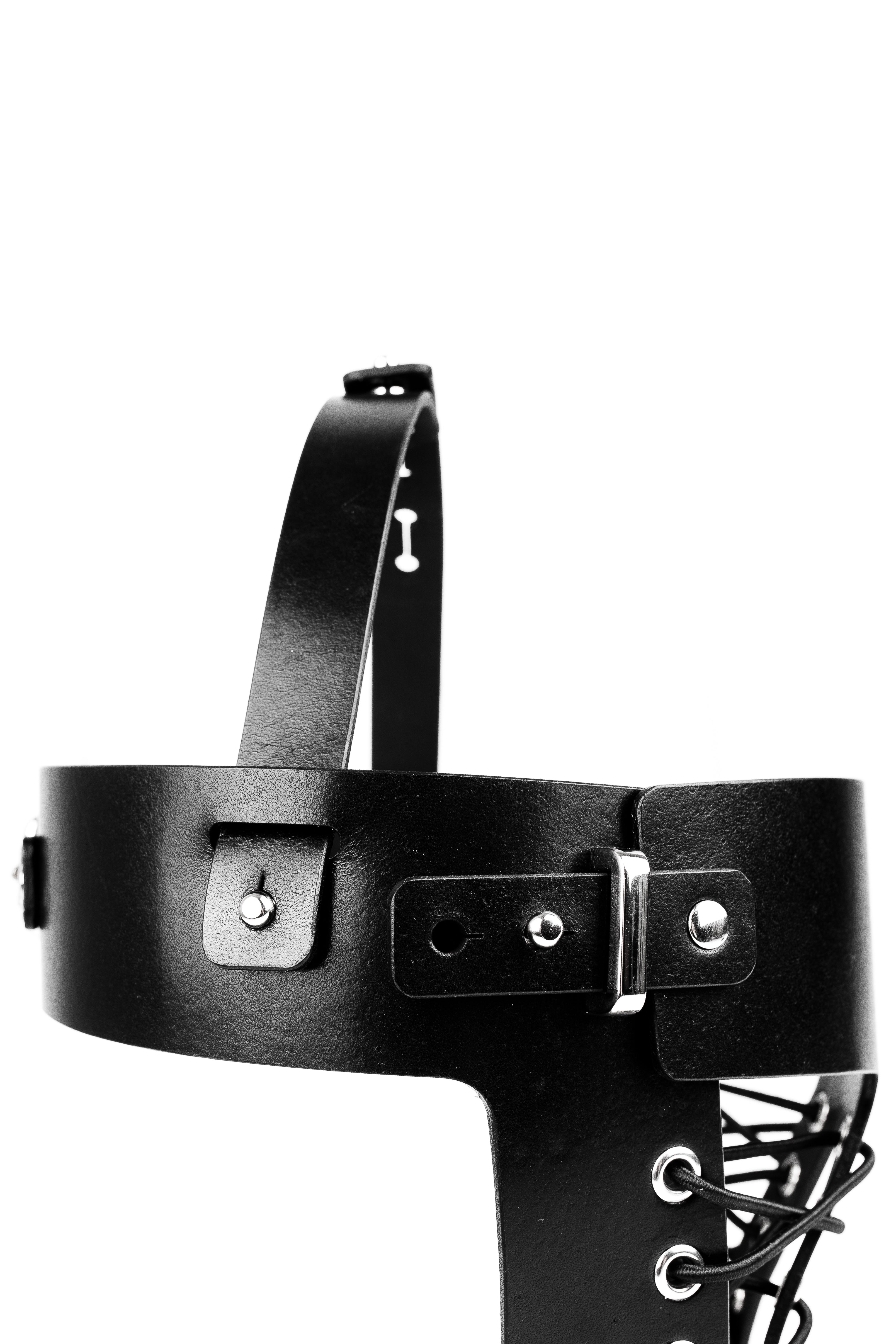 Two-Pieces BDSM Leather Mask