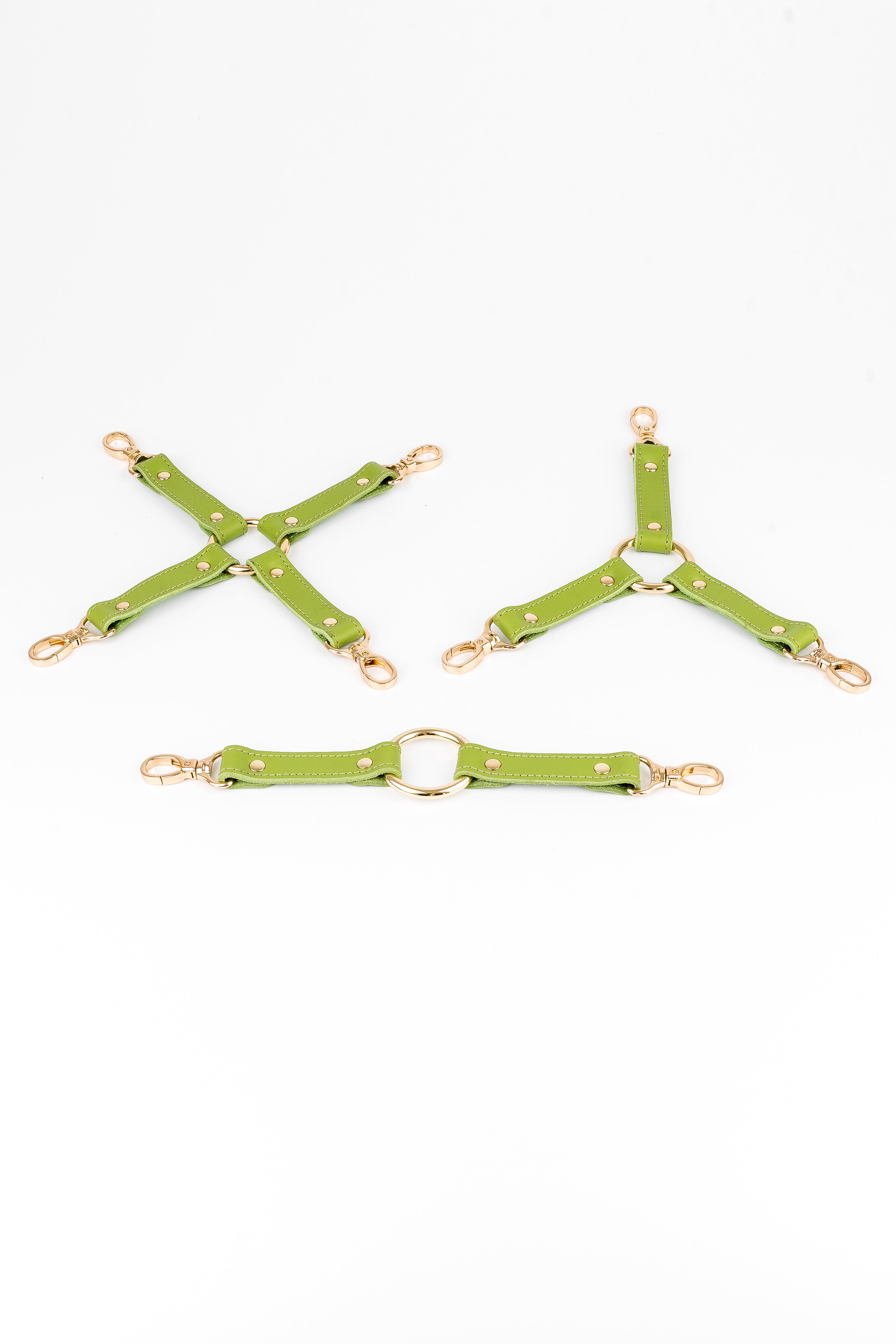 Set of 3 Leather Connectors
