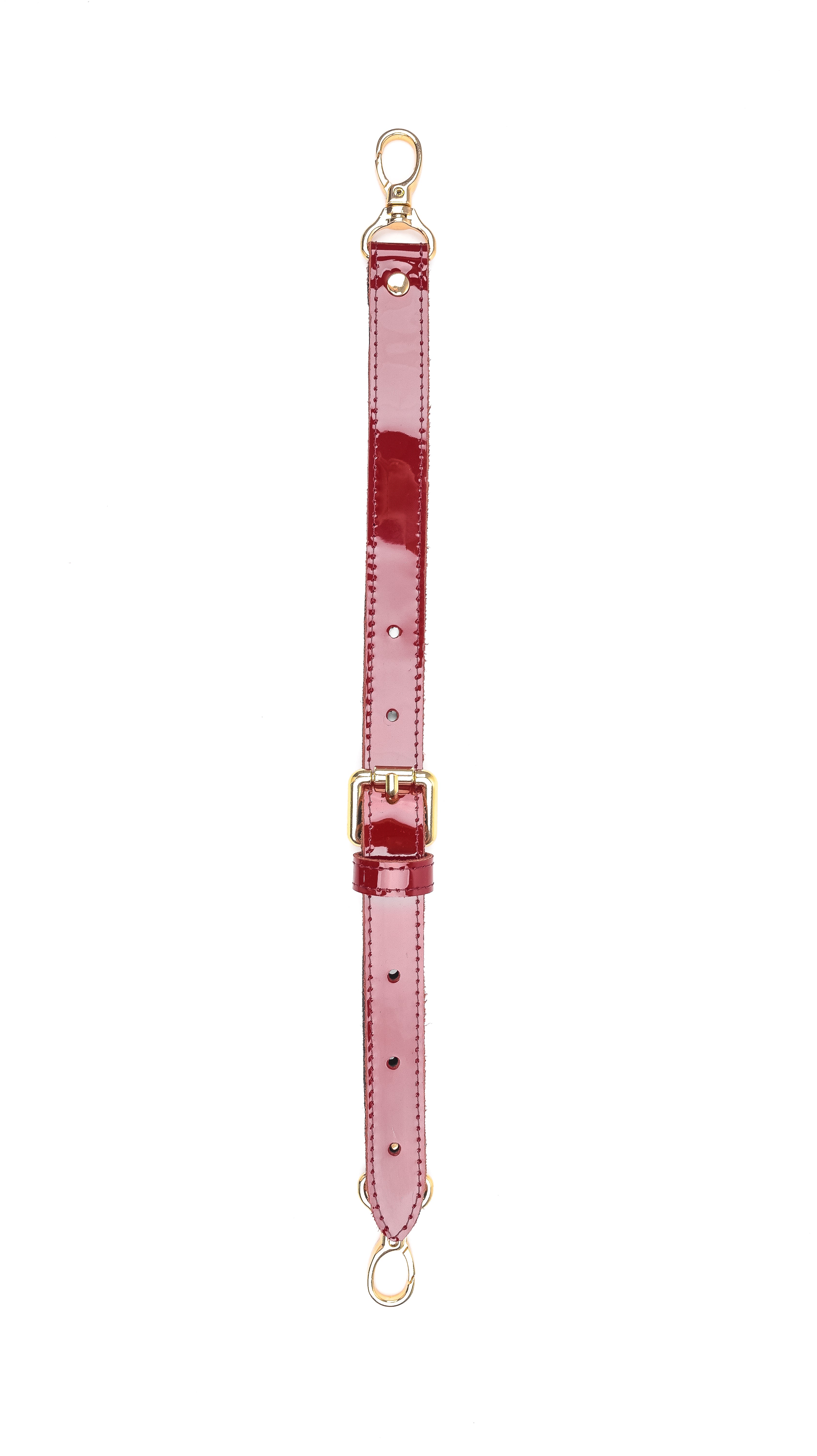 Lacquered Leather Restraint Connector Adjustable