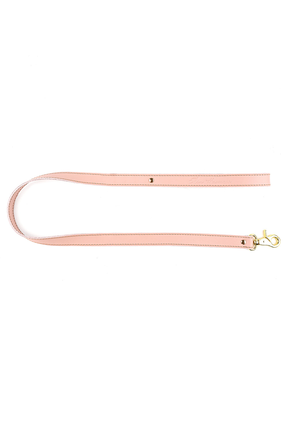 Leather leash. Green