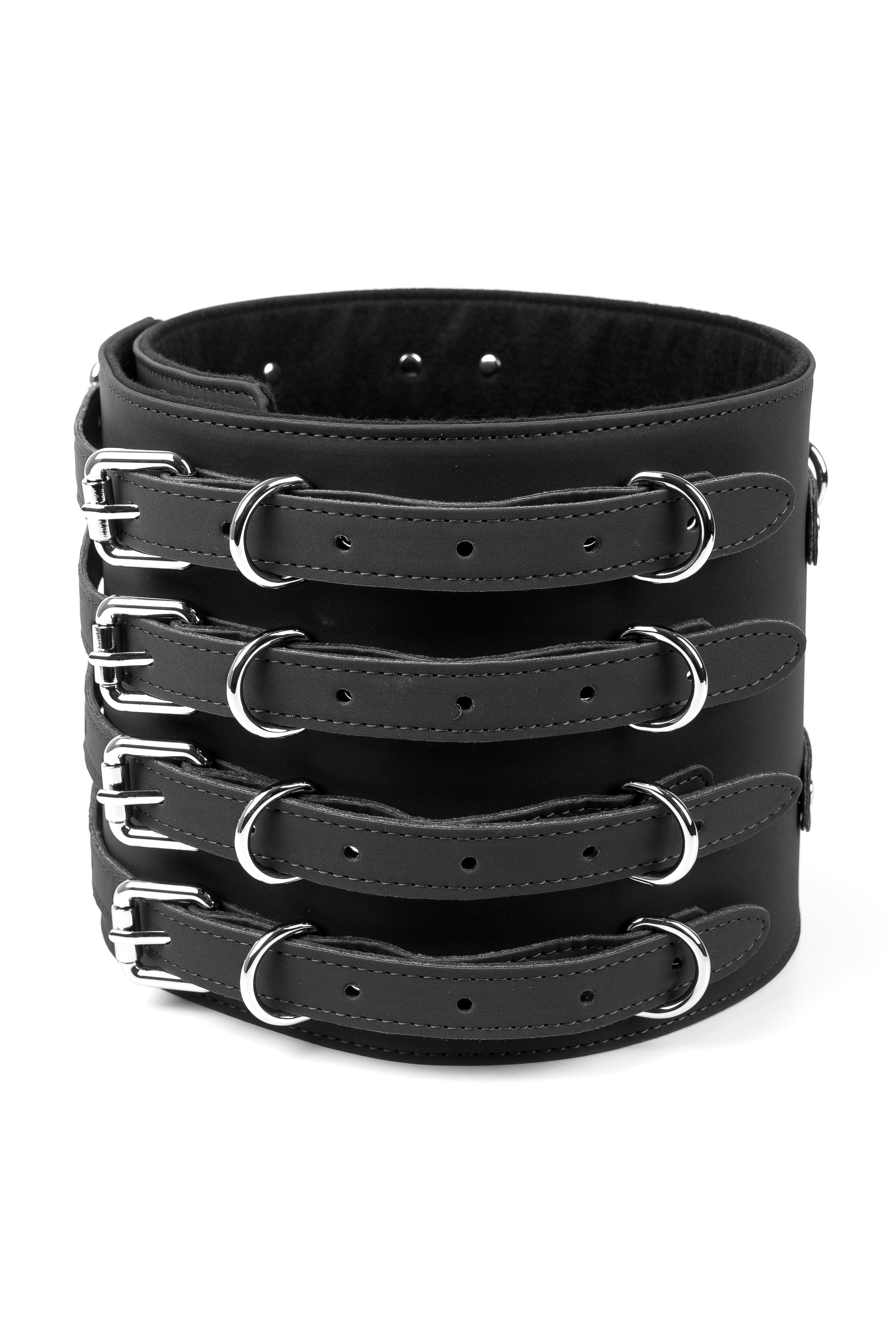 Neoprene Vegan Leather Belt. Black