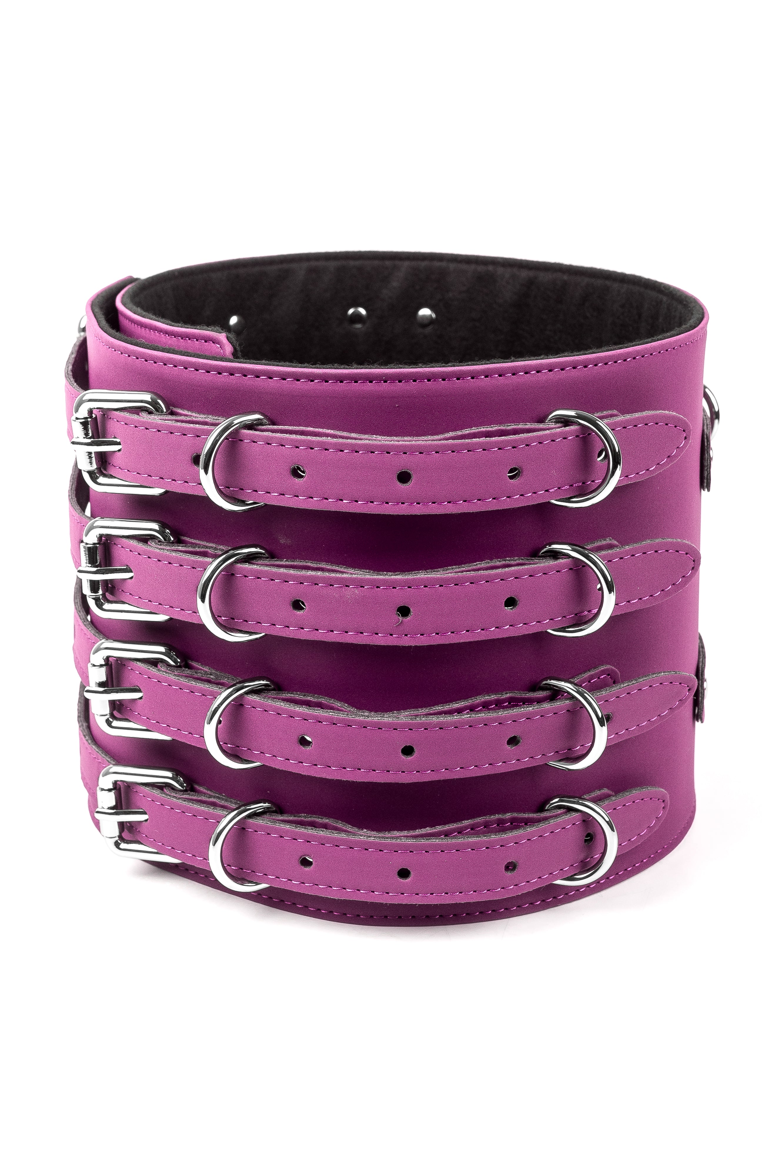 Neoprene Vegan Leather Belt. Pink