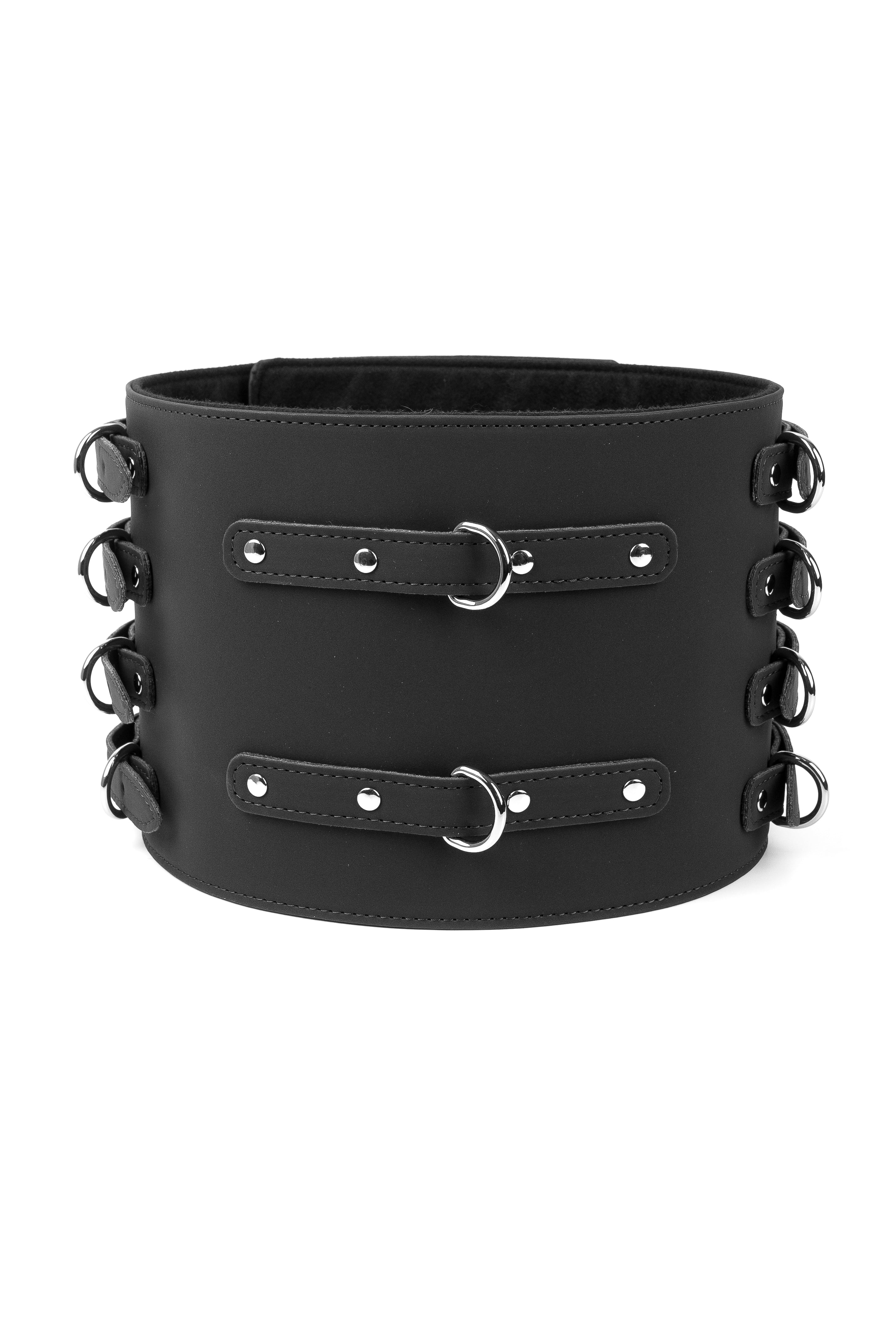 Neoprene Vegan Leather Belt. Black