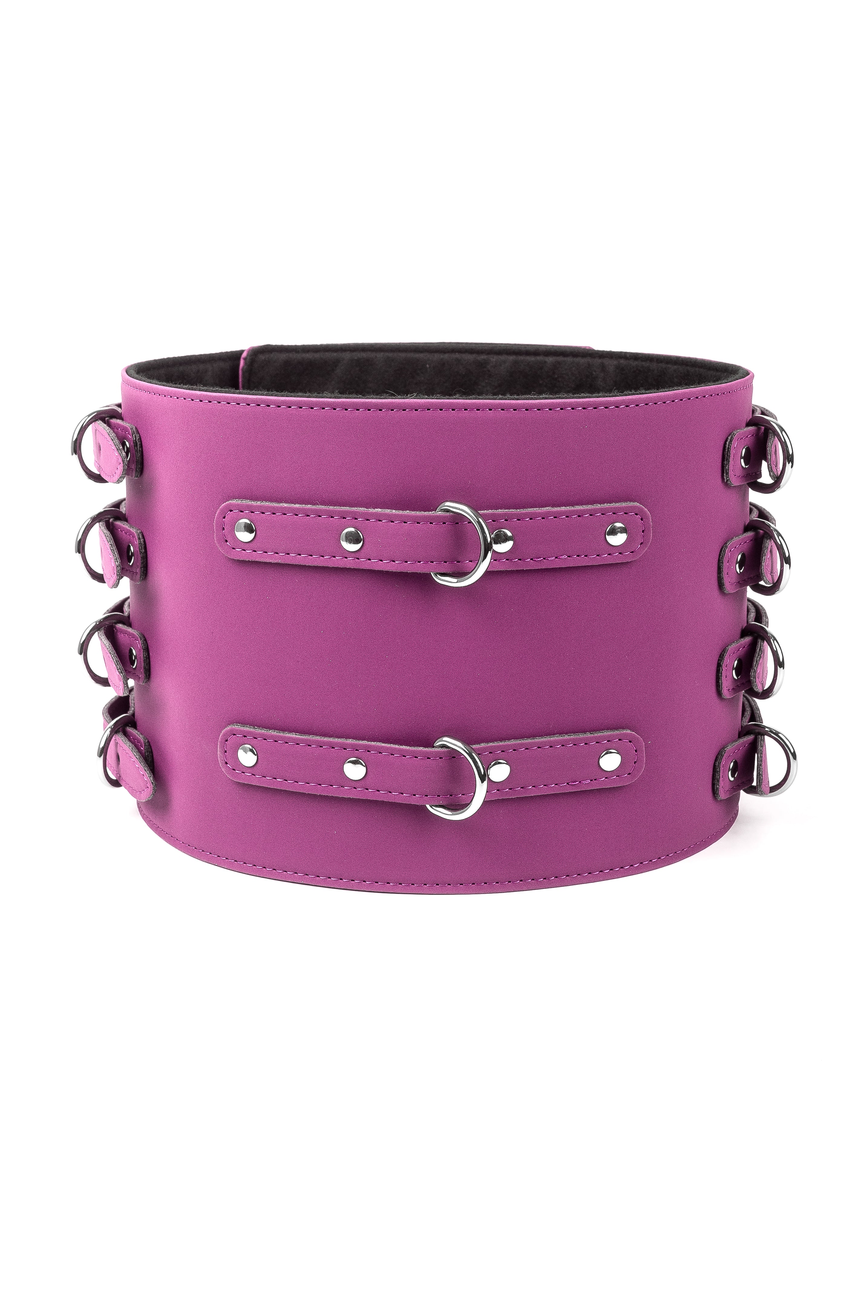 Neoprene Vegan Leather Belt. Pink