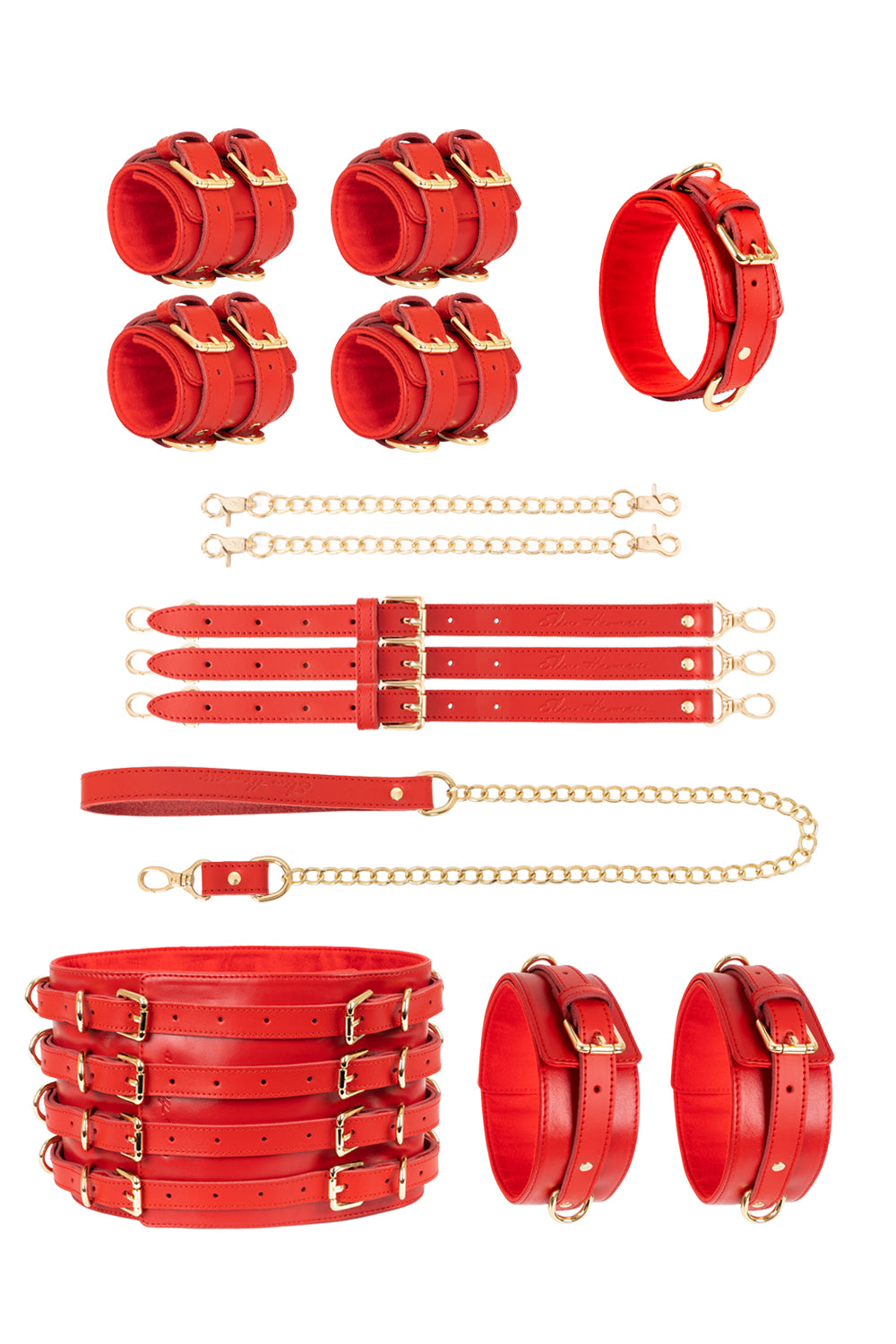 Luxury Leather BDSM Standard Chain Set