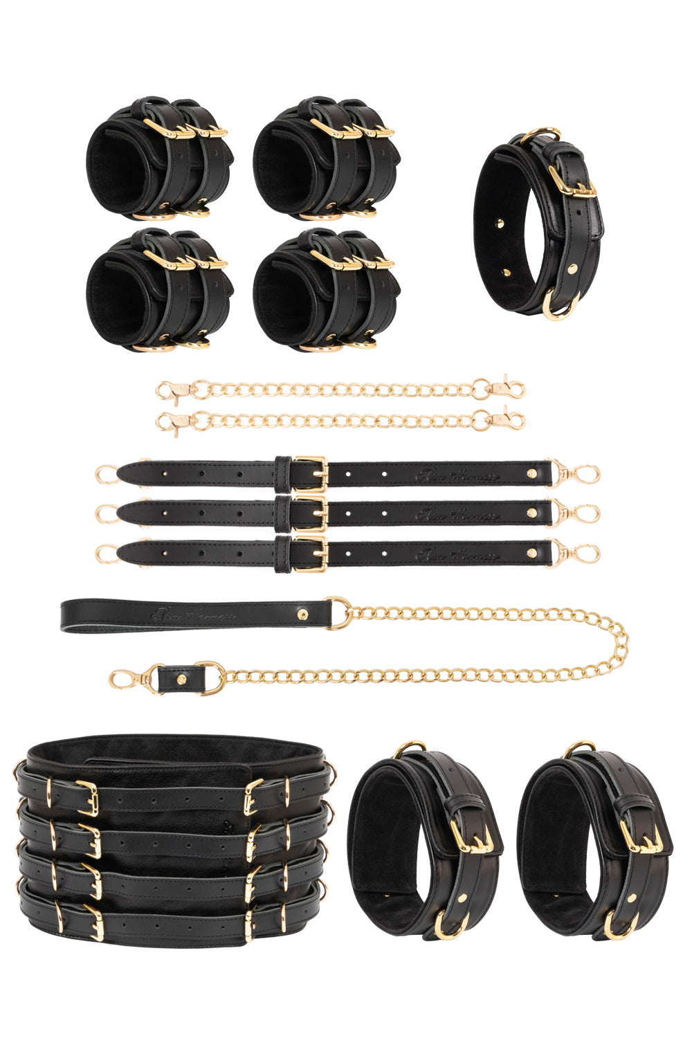 Luxury Leather BDSM Standard Chain Set