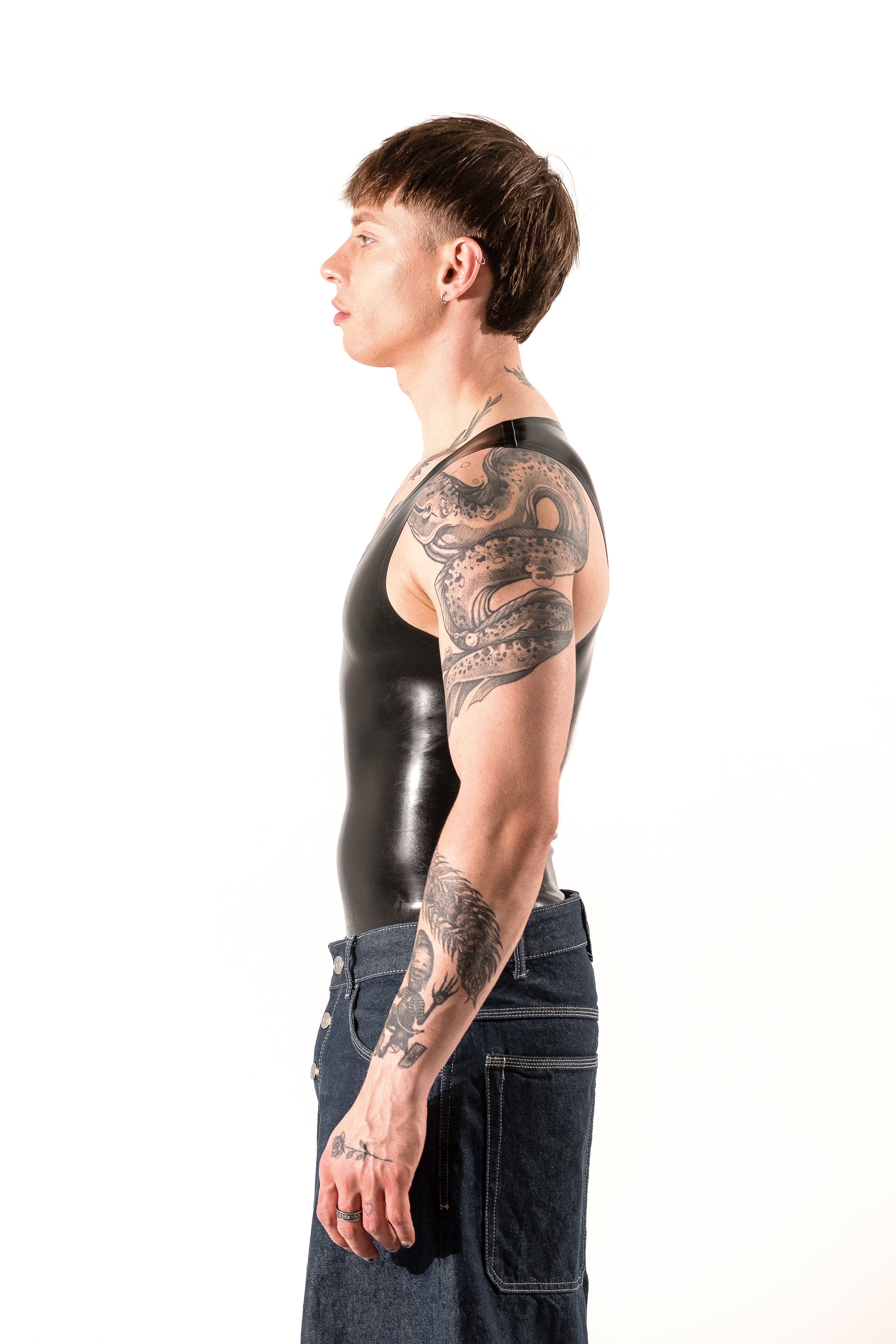 Latex body shirt for men