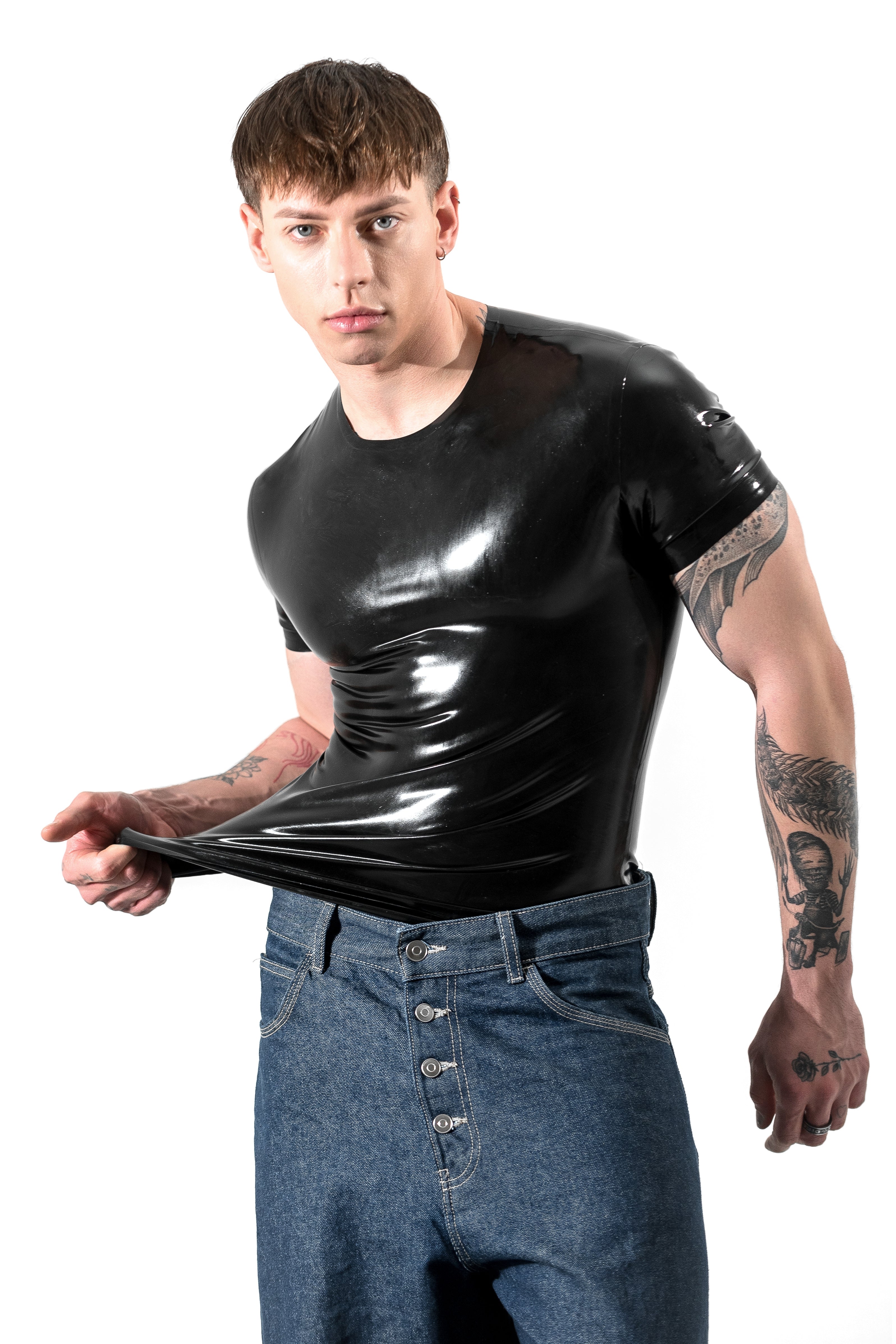 Latex T-shirt for men