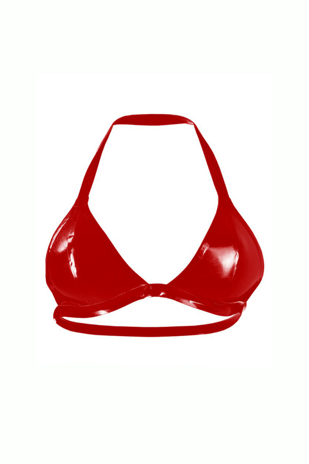 Latex Bra. Red