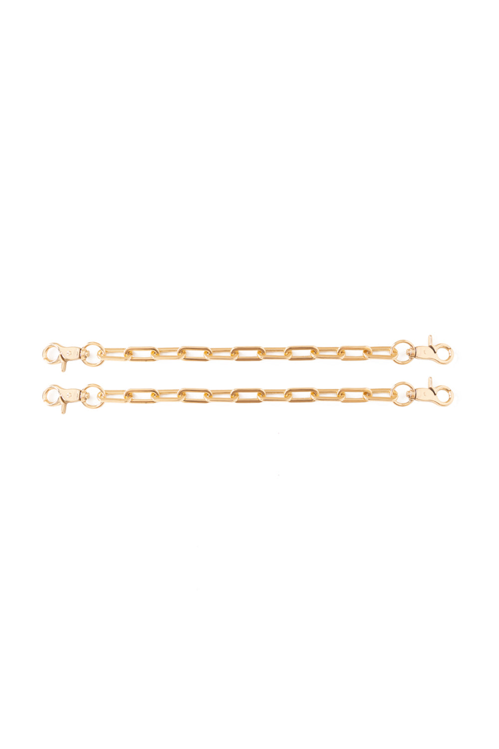 Set of 2 chain connectors with large links, Restraint for ankles, wrists, garters, belt connectors