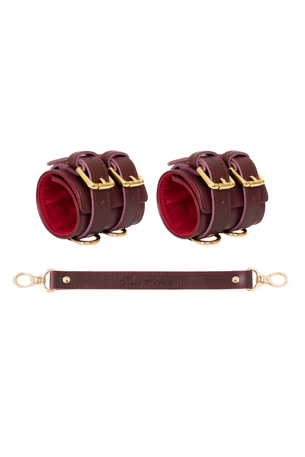 Wrist cuffs, Ankle cuffs Wide with extended 2-way connector